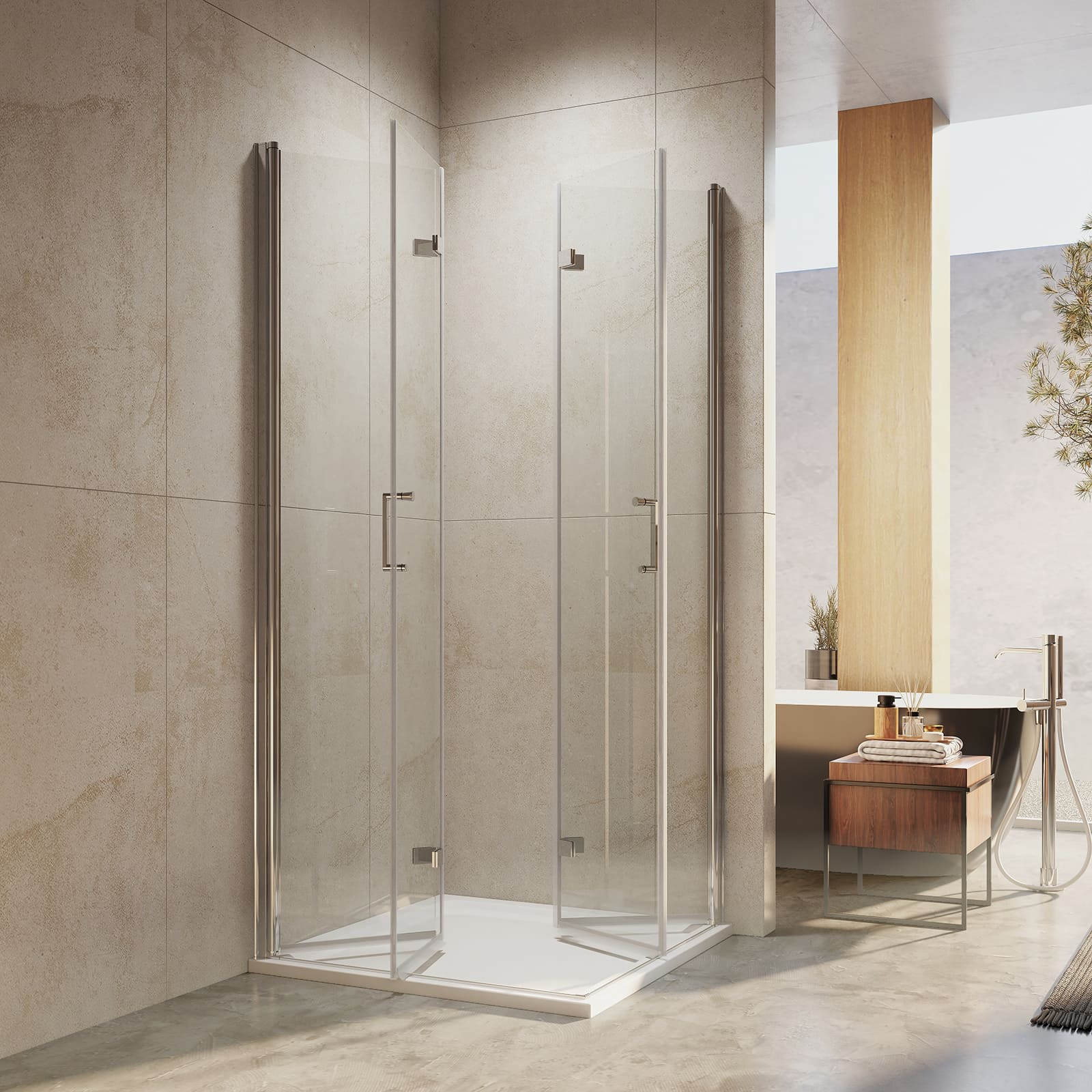 emke-cabine-de-douche-double-porte-pliante-90x185-cm image 7
