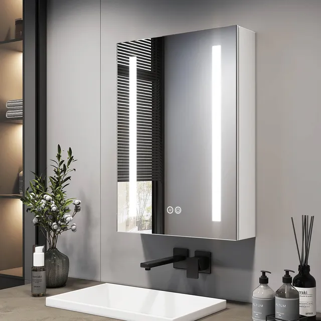emke-mc01-armoire-miroir-led-40x60x14-5-cm-1-porte image 1