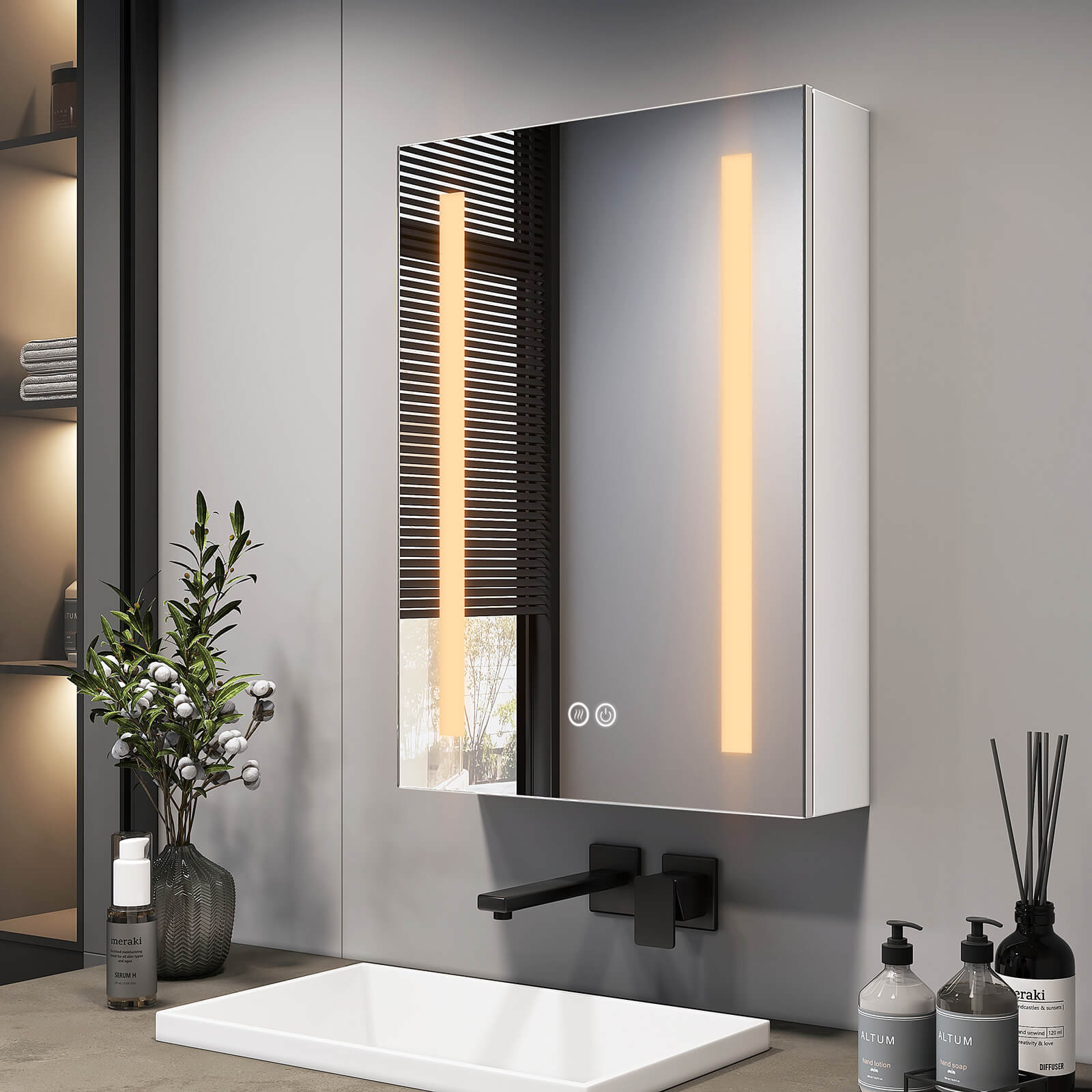 emke-mc01-armoire-miroir-led-40x60x14-5-cm-1-porte image 3