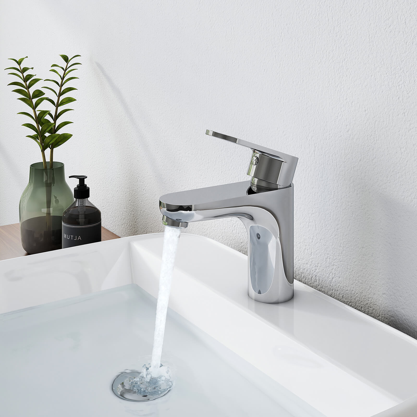 emke-f02-robinet-lavabo-chrome-sans-vidage image 1