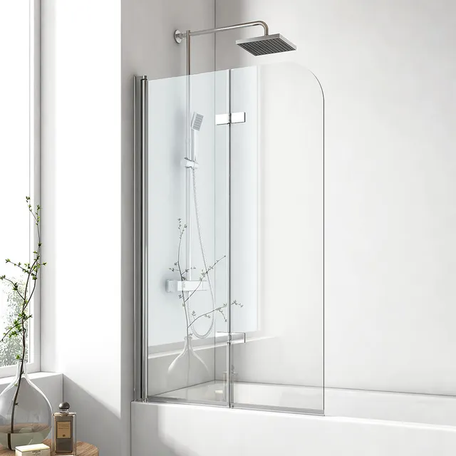emke-pare-baignoire-2-volets-100-cm-noir-verre-6-mm image 1
