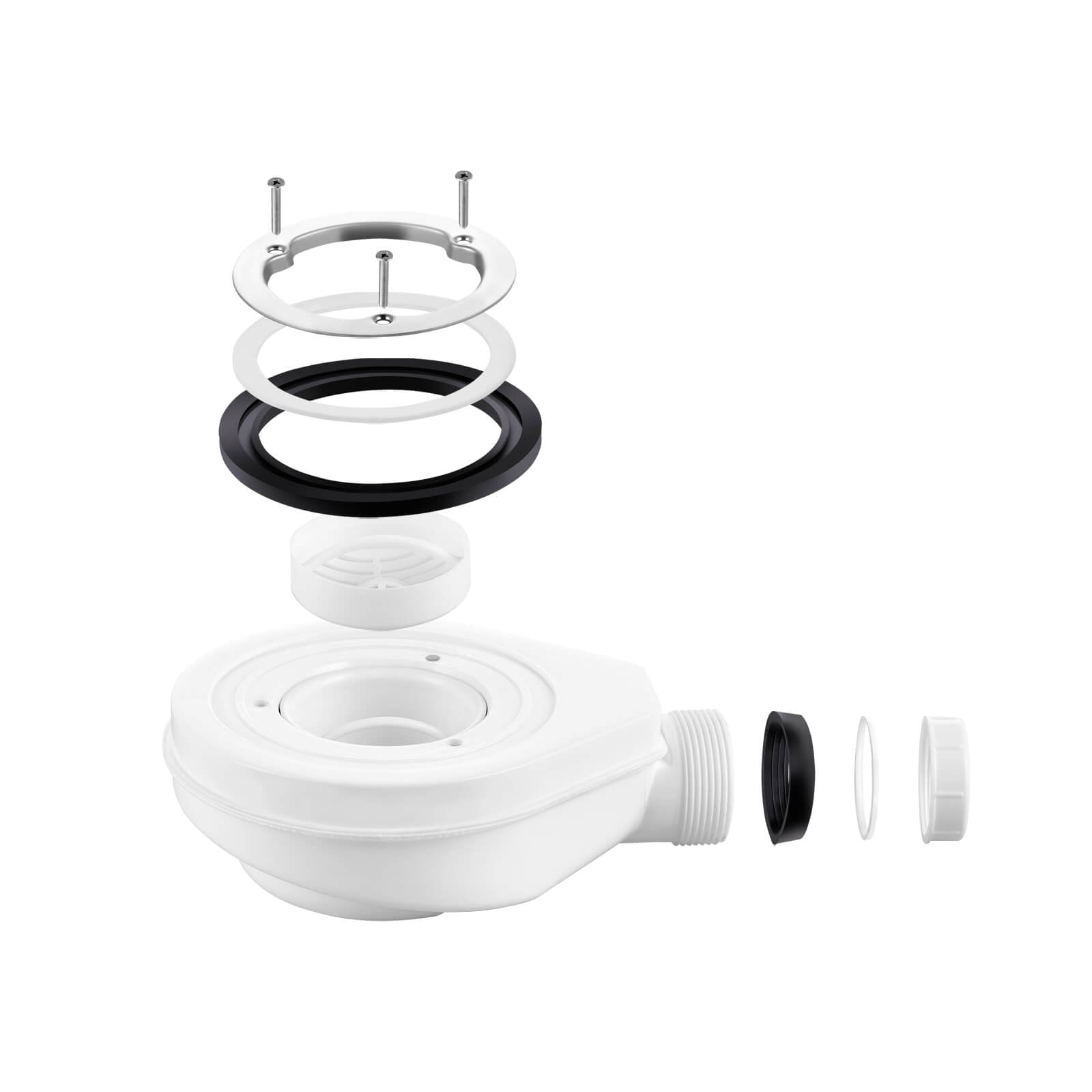 emke-receveur-de-douche-embout-d-coulement-blanc-90-mm image 2