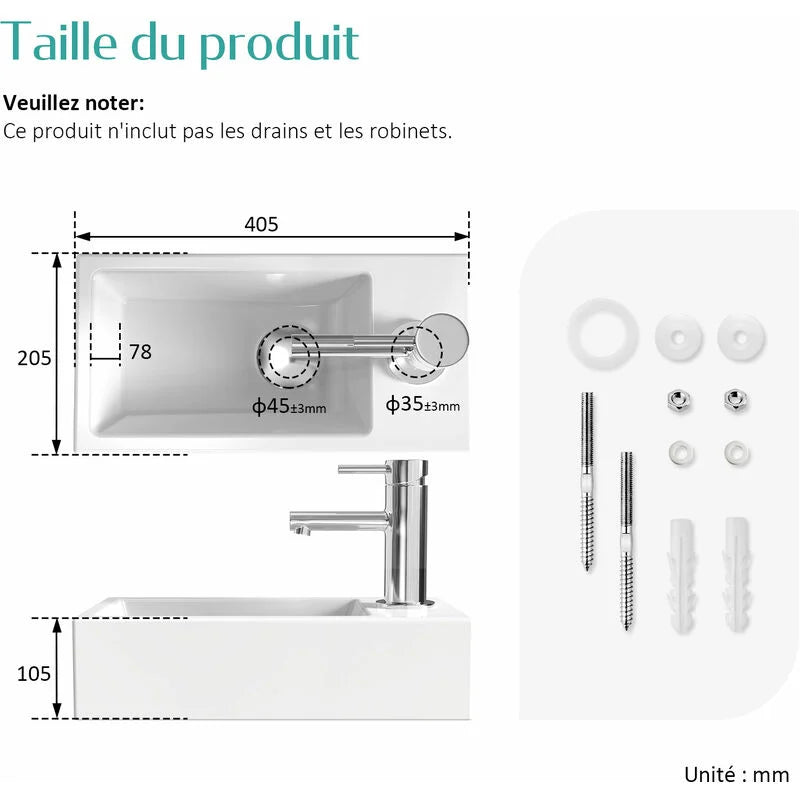 emke-cb06-lave-mains-suspendu-c-ramique-40-5-cm-blanc image 7