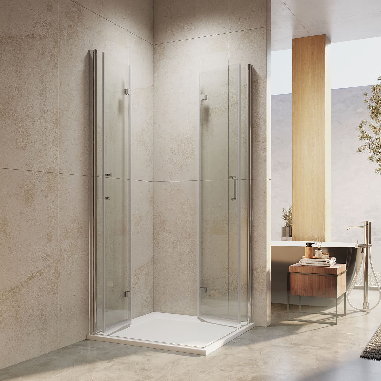 emke-cabine-de-douche-double-porte-pliante-90x185-cm image 8