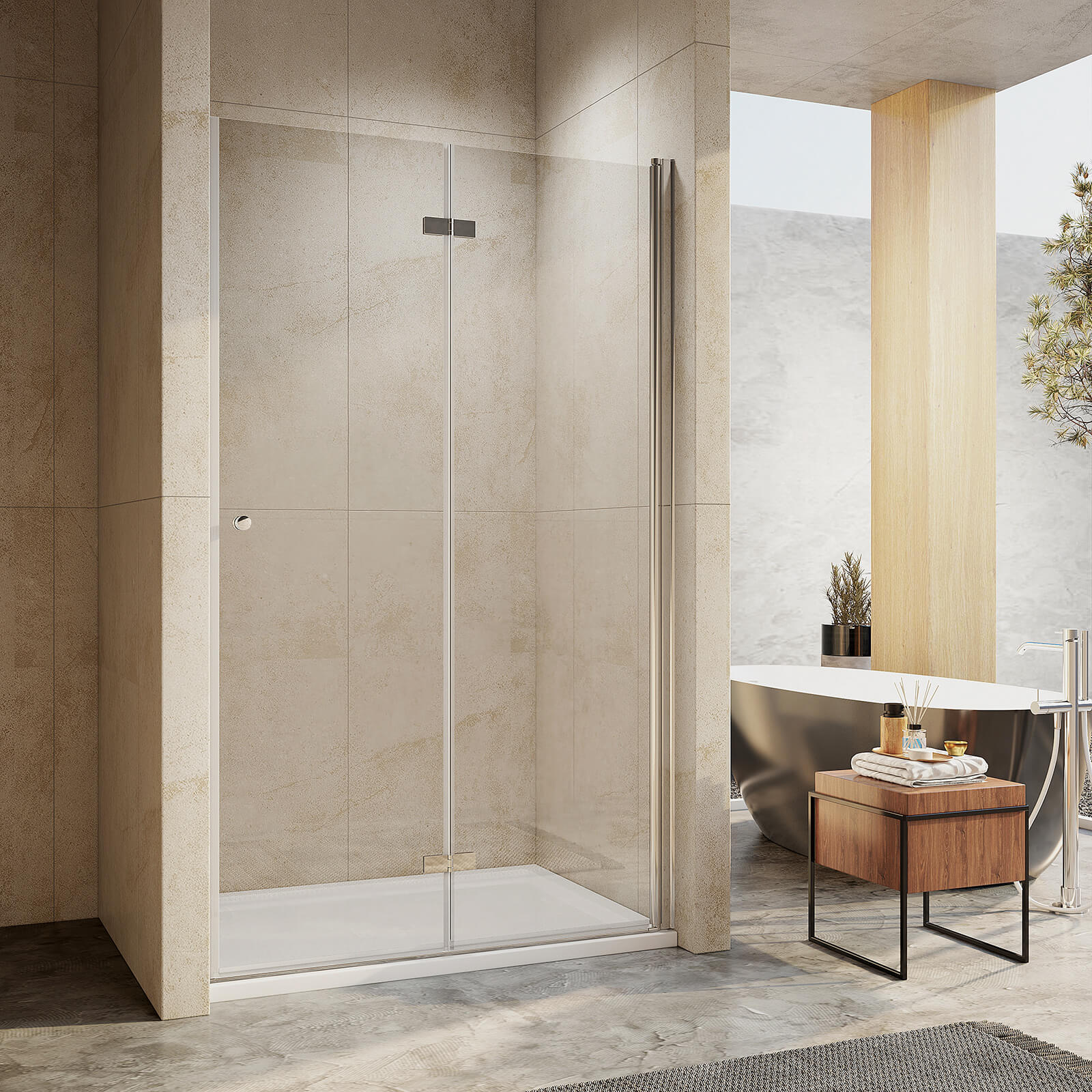 emke-porte-de-douche-niche-pliante-90x195-cm-verre-6mm image 6