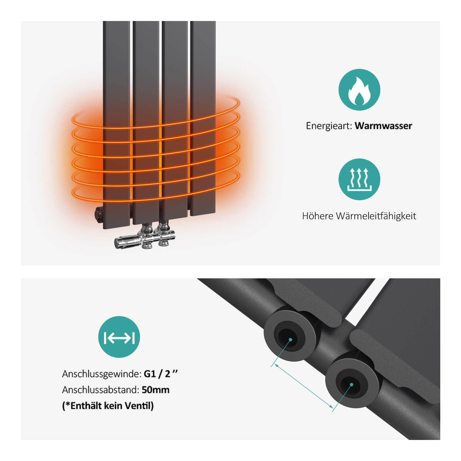 emke-radiateur-eau-chaude-horizontal-anthracite-60x30 image 5