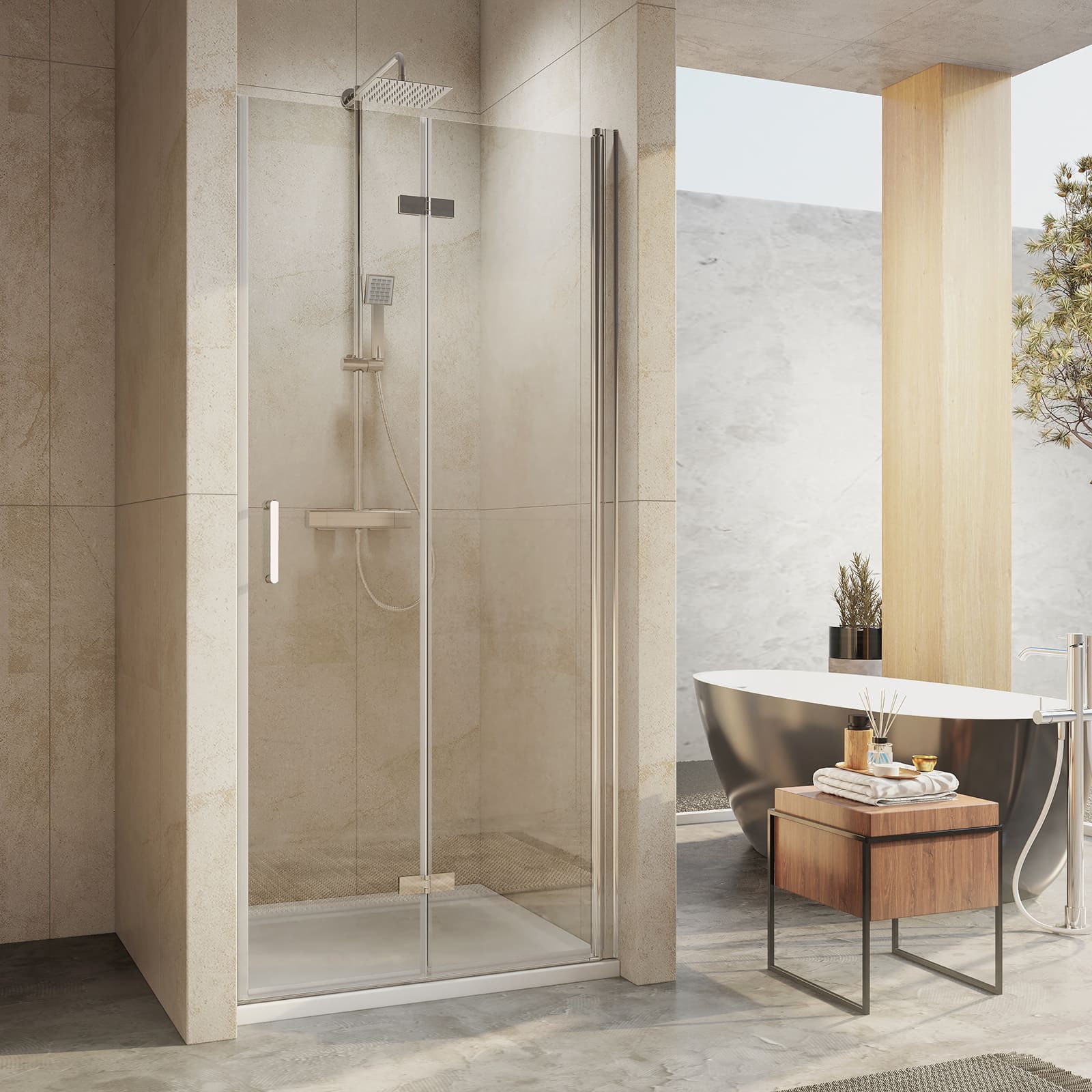 emke-porte-de-douche-niche-pliante-90x195-cm-verre-6mm image 7