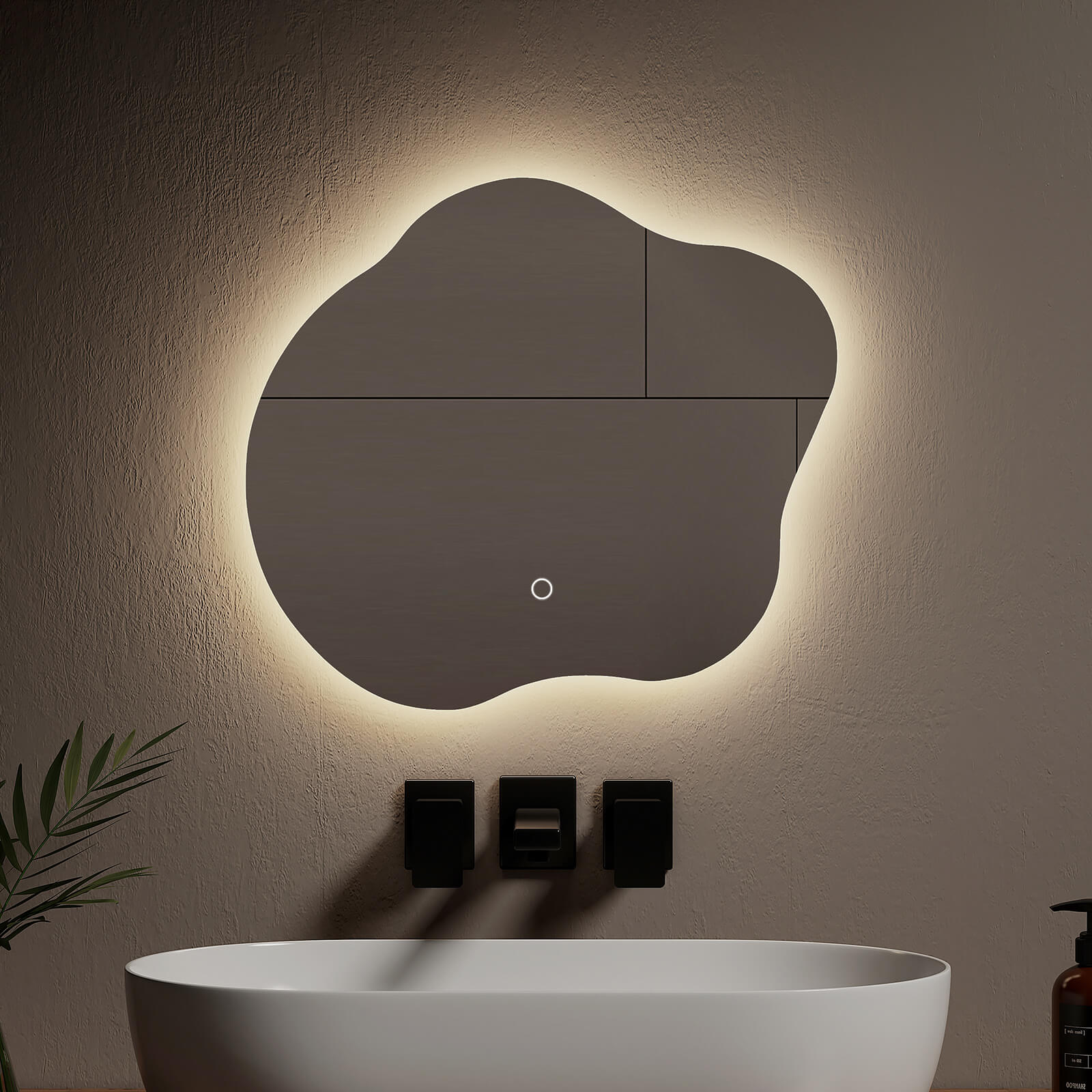 emke-lm31-miroir-lumineux-sans-cadre-50x45-trois-blancs image 3