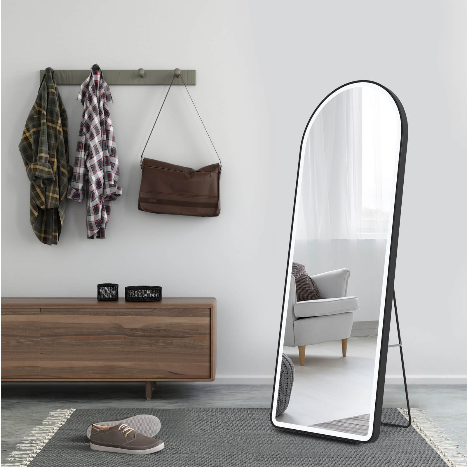 emke-miroir-sur-pied-fm06-miroir-led-noir-160x60 image 4