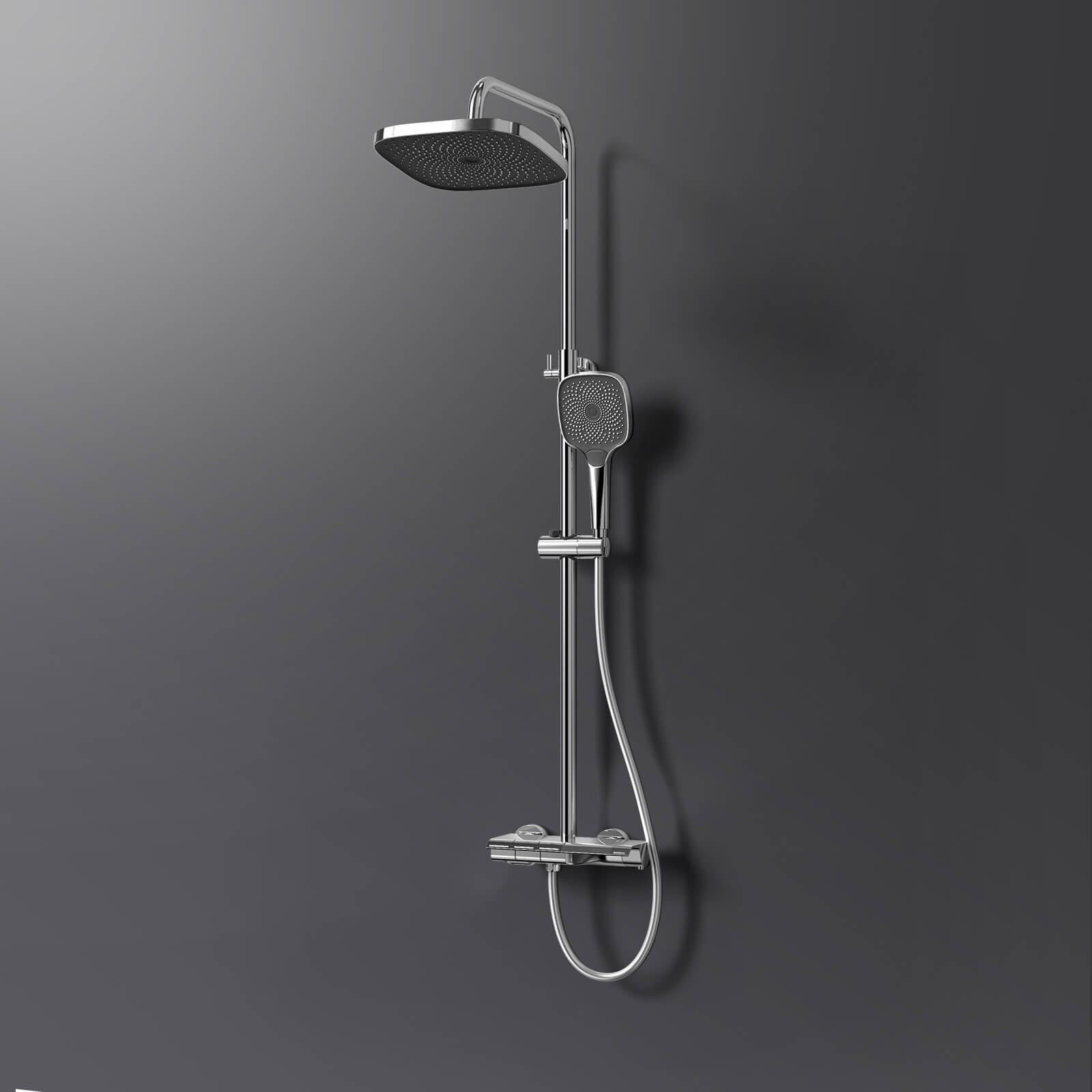 emke-f12-colonne-de-douche-thermostatique-chrome-effet-pluie image 2