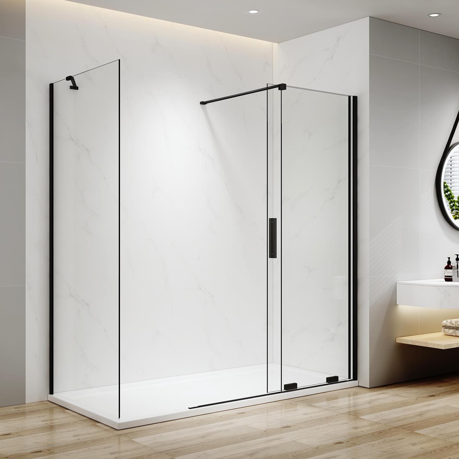 emke-cabine-douche-coulissante-noir-120-90-verre-8mm image 5
