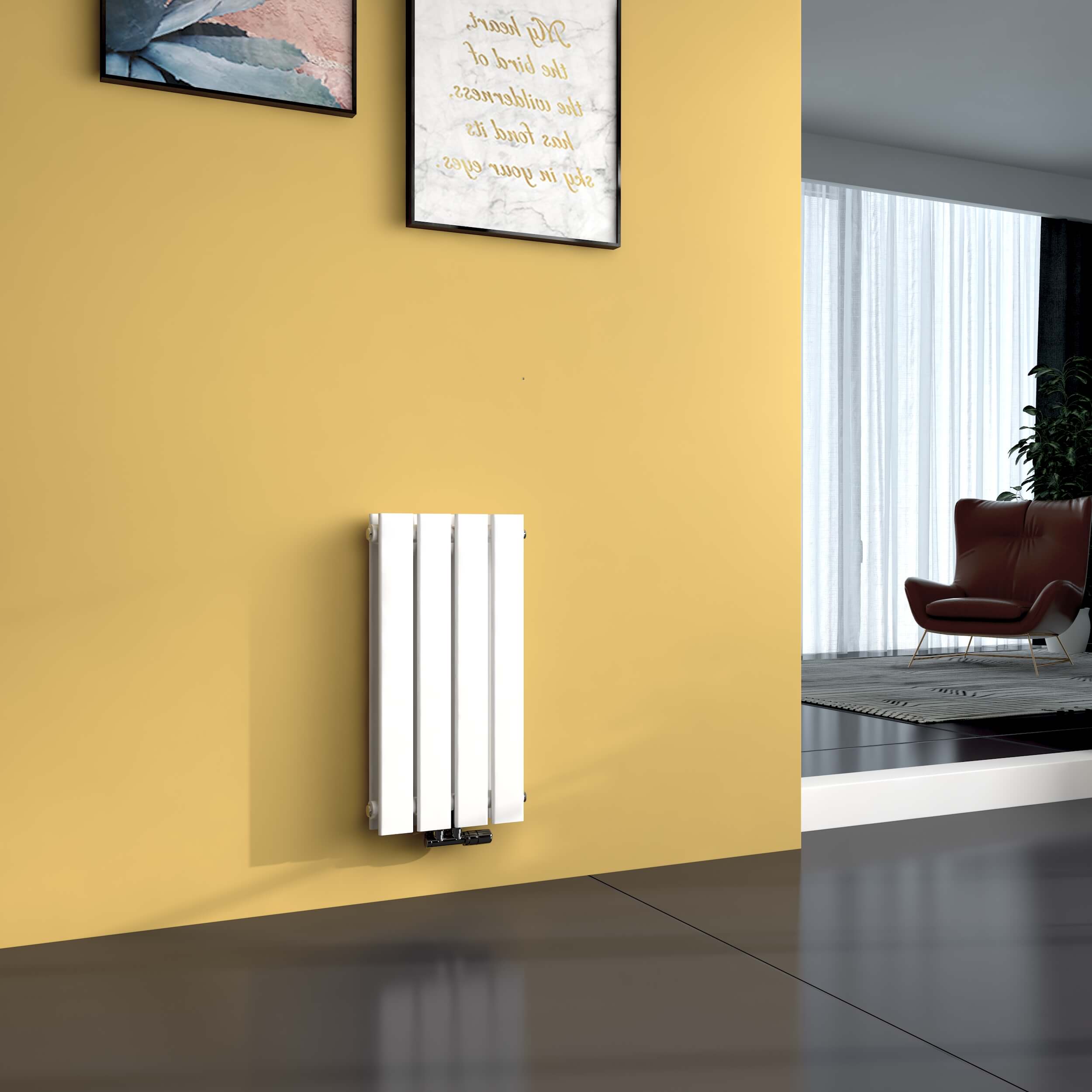 emke-radiateur-vertical-eau-chaude-blanc-180x30-monocouche image 8