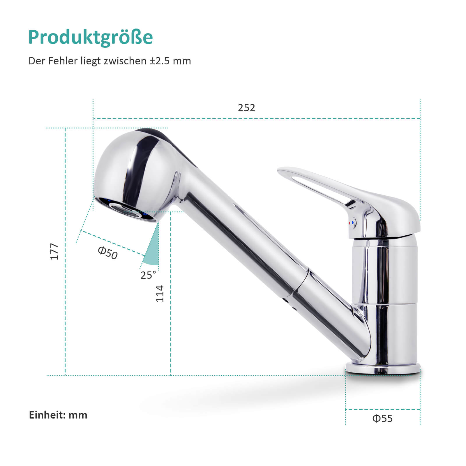 emke-mitigeur-de-cuisine-extractible-chrom-2-jets-360 image 2