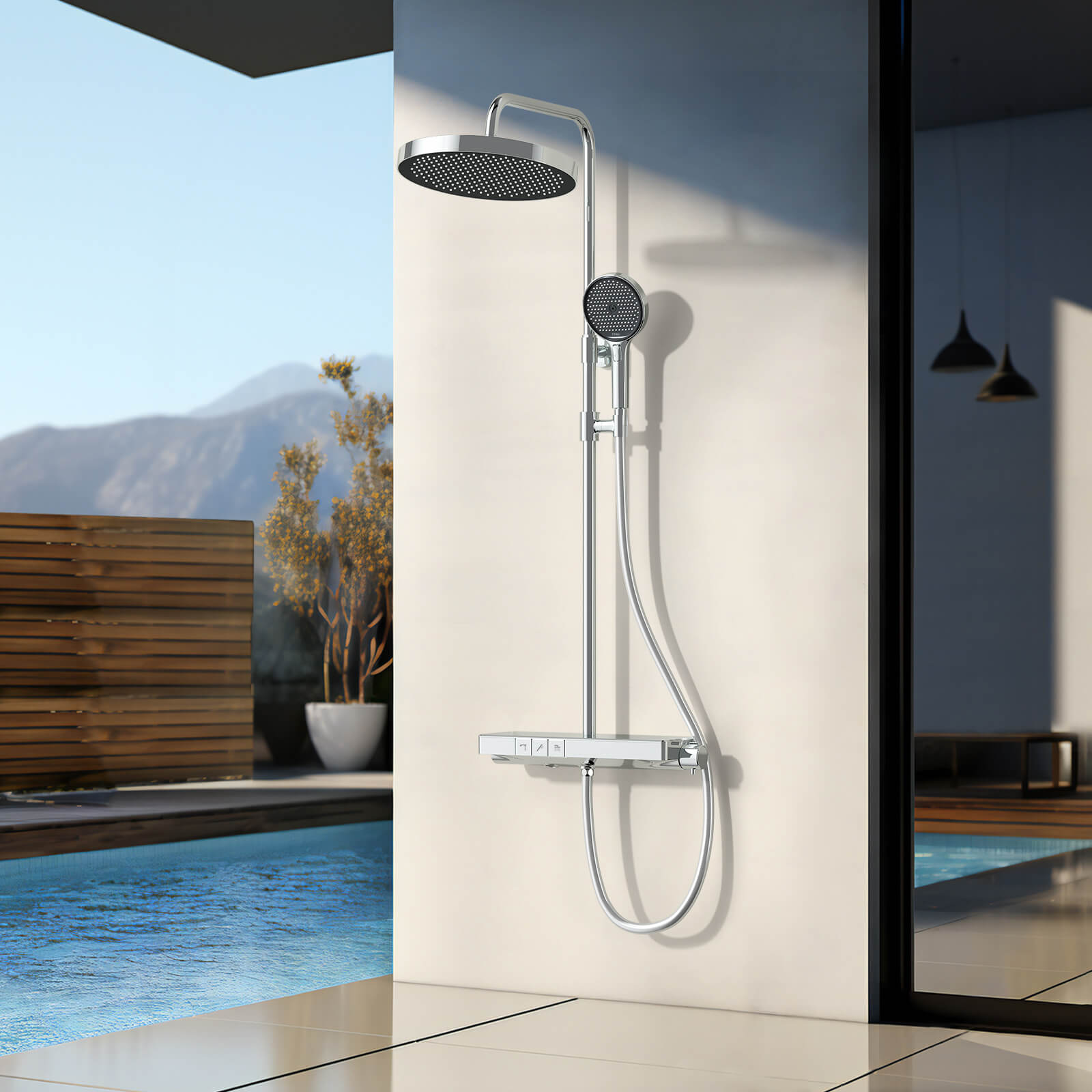 emke-f22-colonne-de-douche-thermostatique-noir-mat-320-mm image 3