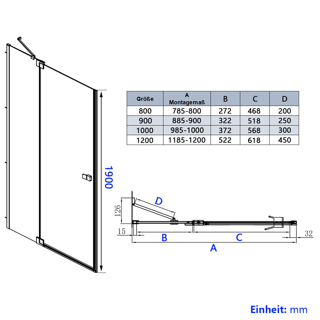 emke-porte-douche-pliante-noir-90x190-verre-8mm-nano image 8