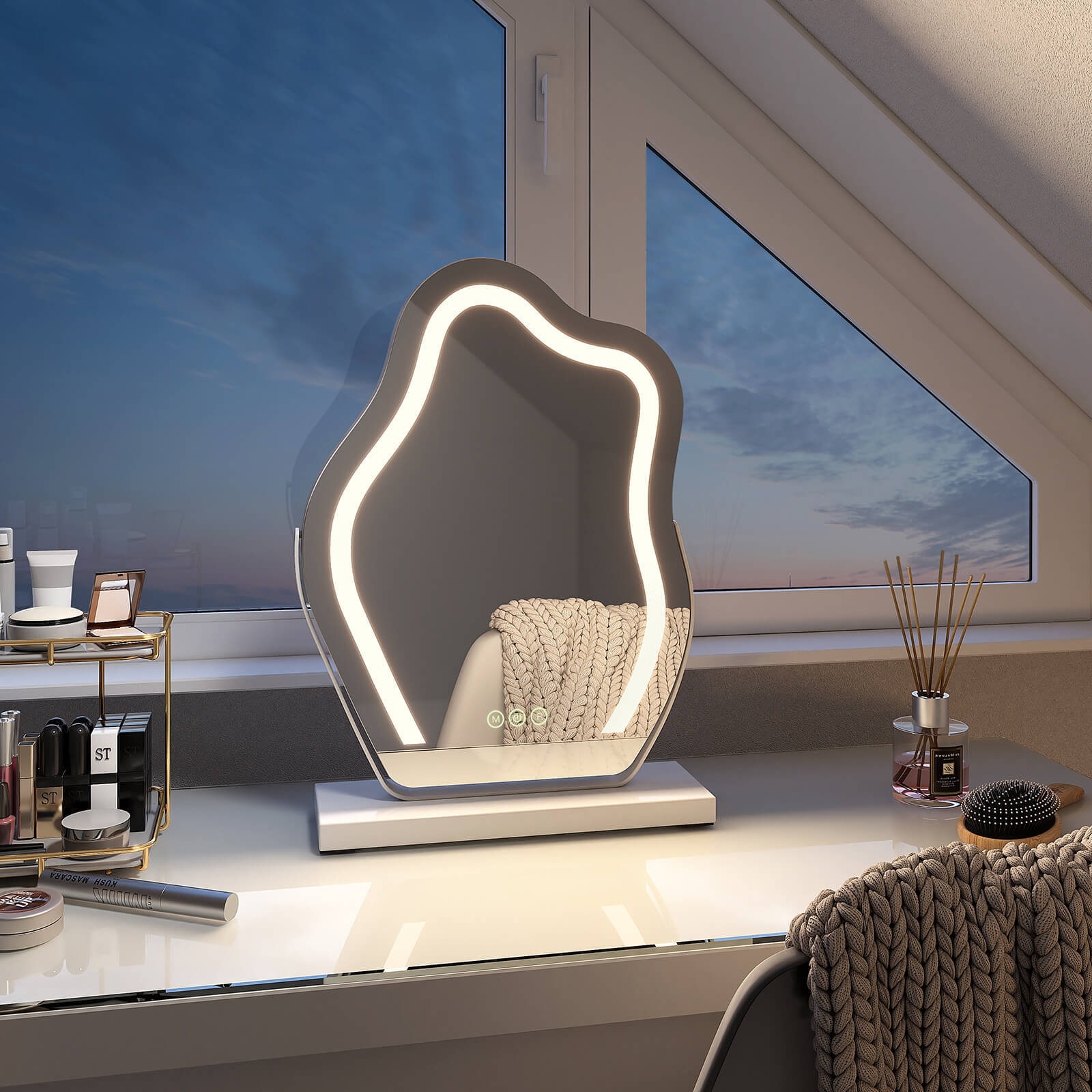 emke-cm14-miroir-maquillage-led-noir-30x40-cm image 5