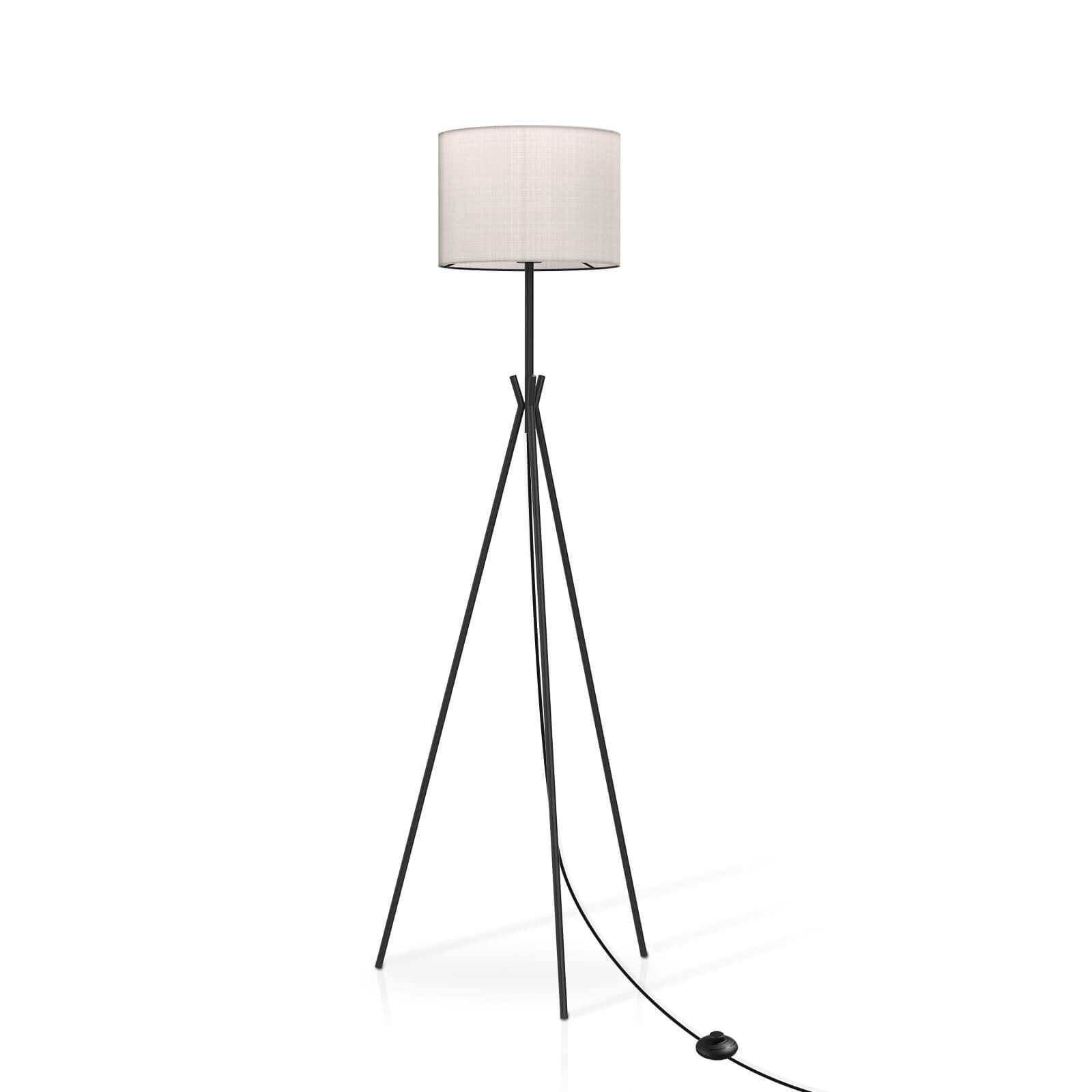 emke-l20e2bl-lampadaire-tr-pied-e27-lin image 3