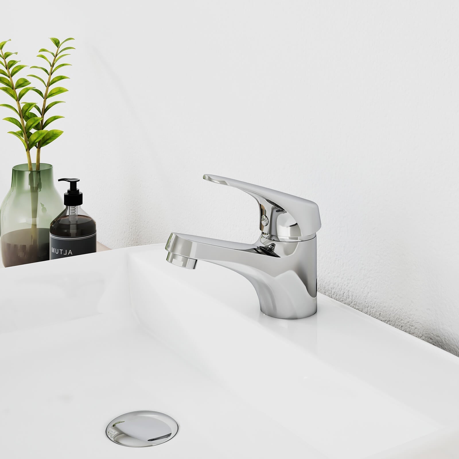 emke-f15-mitigeur-lavabo-chrom-avec-bonde-escamotable image 2