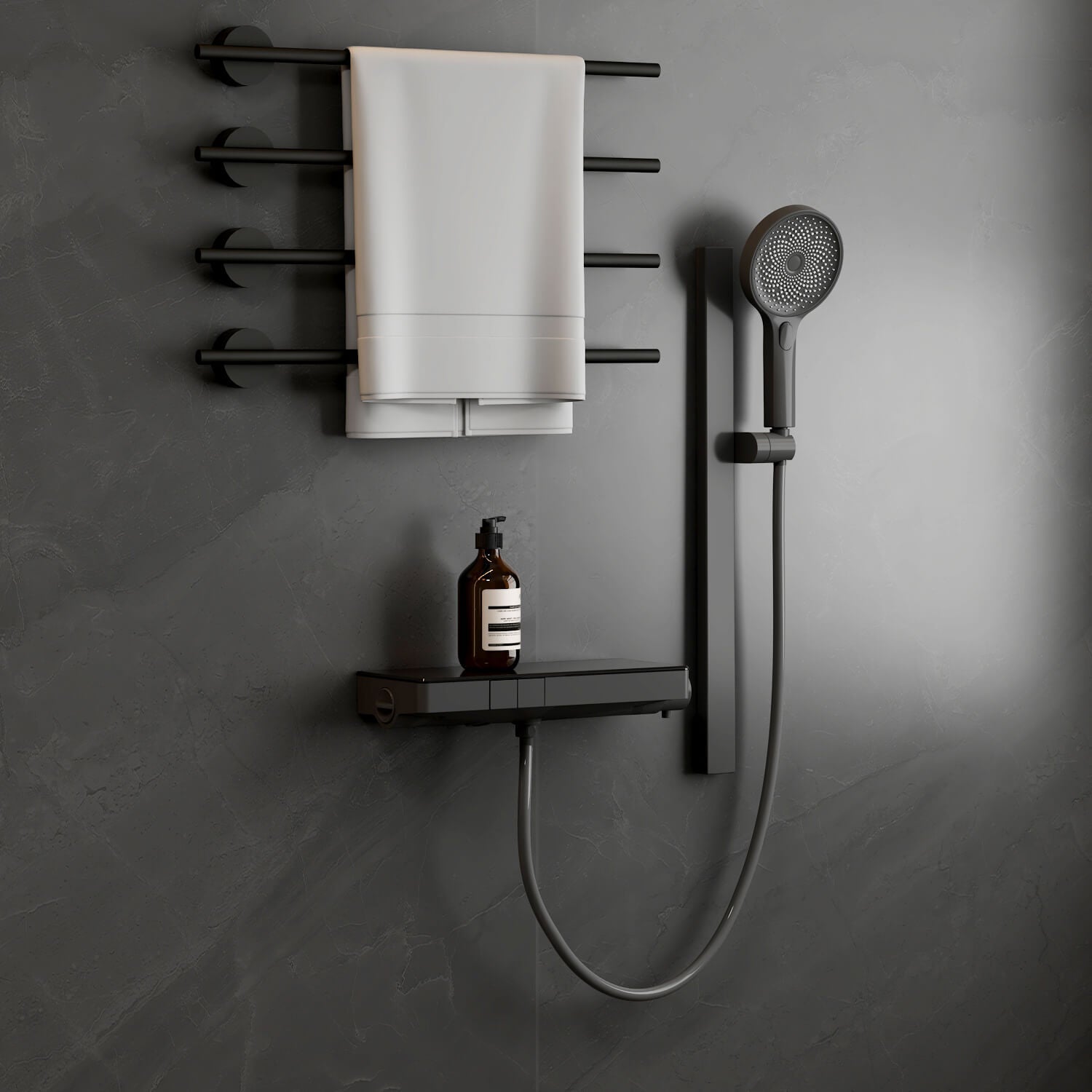 emke-f22-colonne-de-douche-anthracite-mat-thermostatique image 2