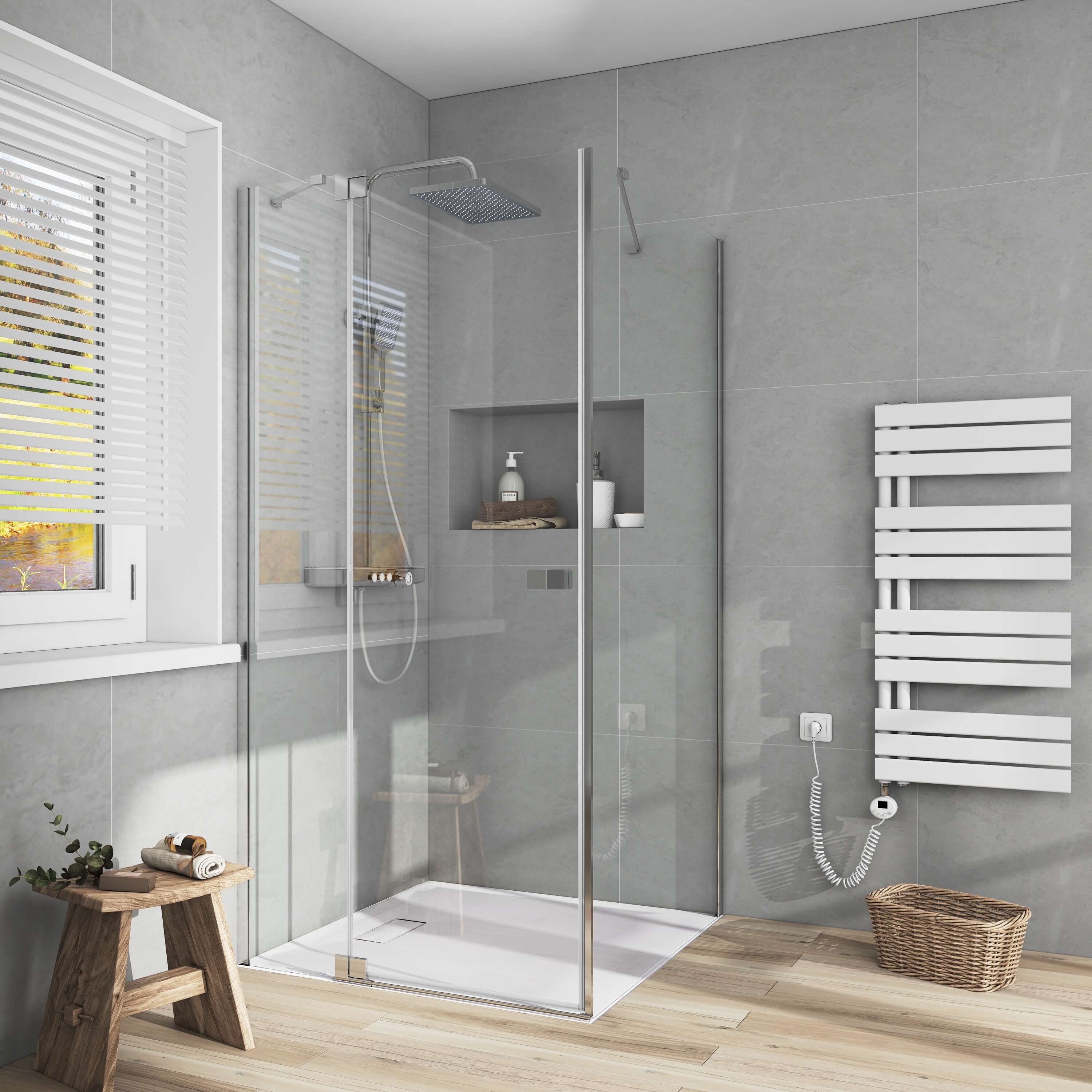 emke-cabine-de-douche-90x190-90x190-chrome-6mm image 1