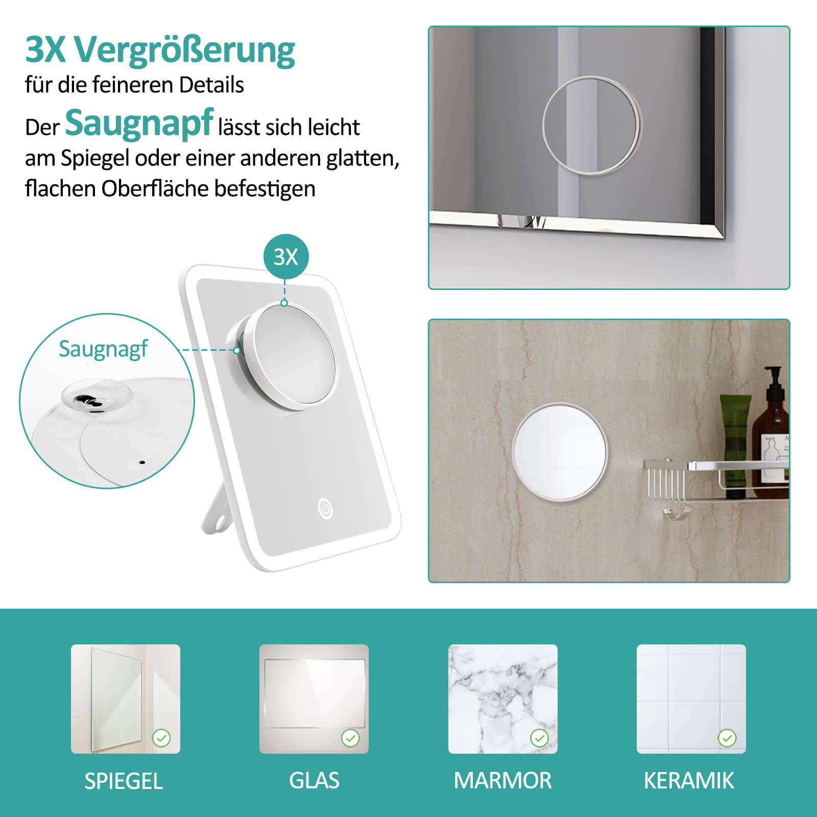 emke-miroir-grossissant-cm03btmz3w-miroir-cosm-tique-led-3x image 5