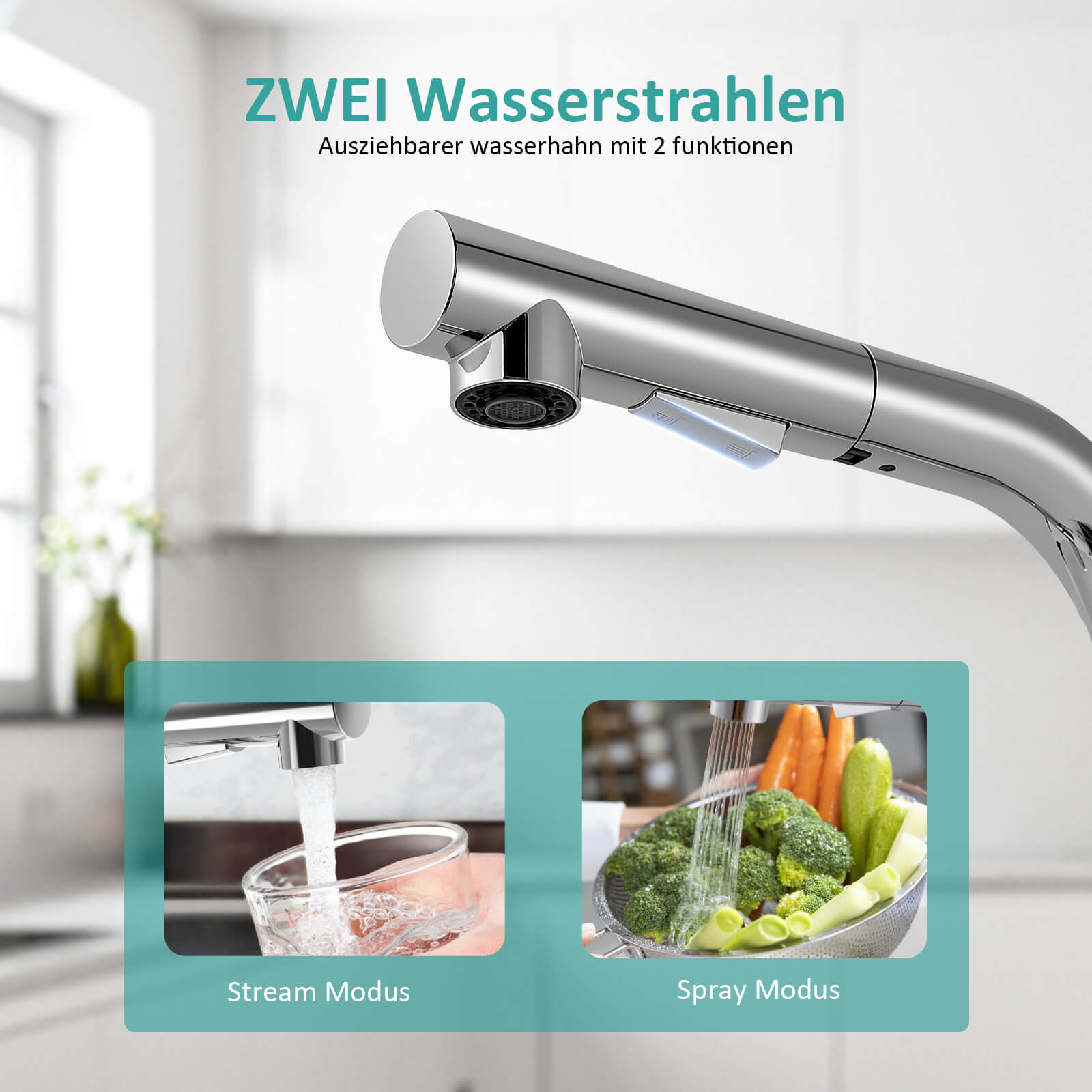 emke-f16-mitigeur-cuisine-chrom-bec-extensible-2-jets-inox image 4