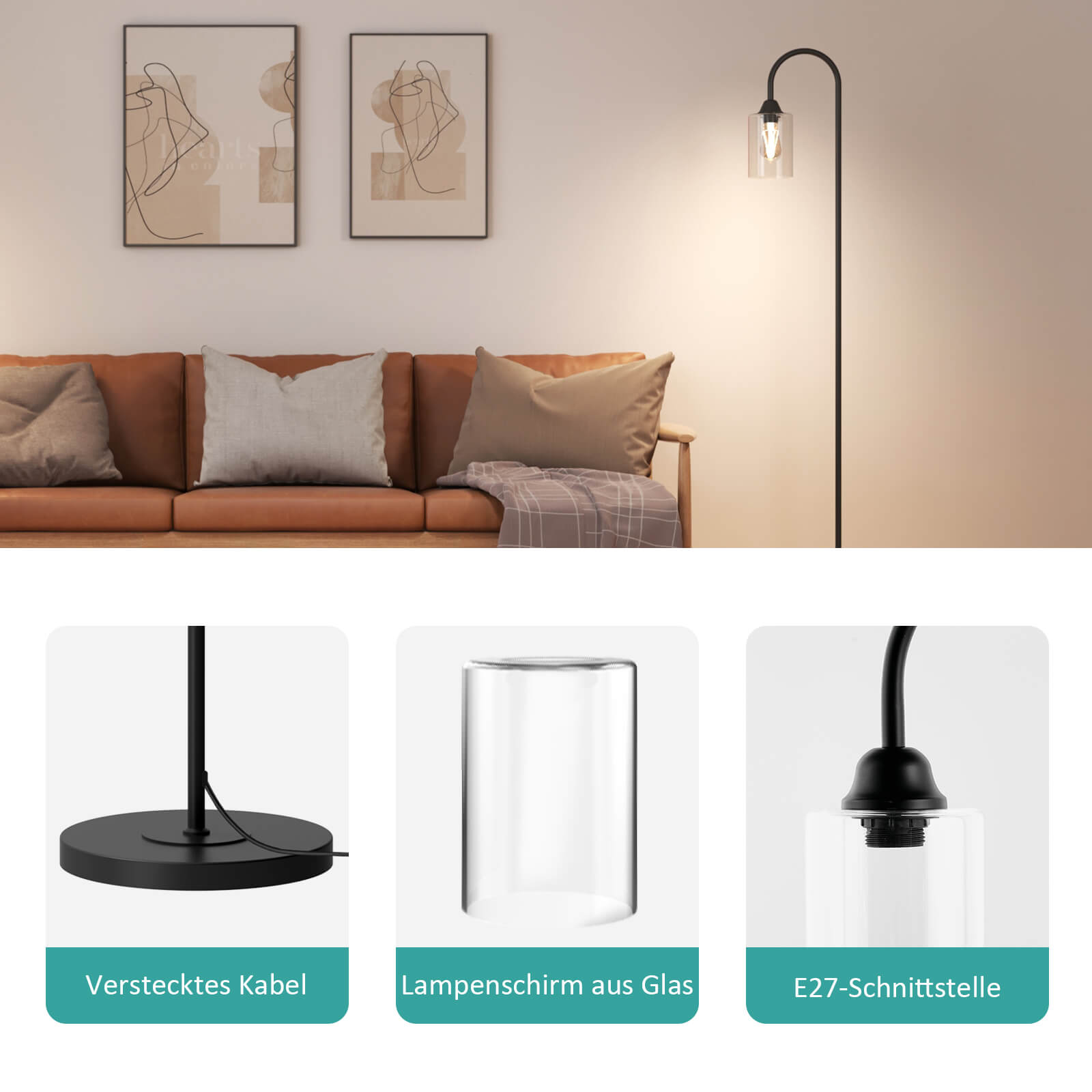 emke-l17e2bl-lampadaire-verre-e27-interrupteur-pied image 7