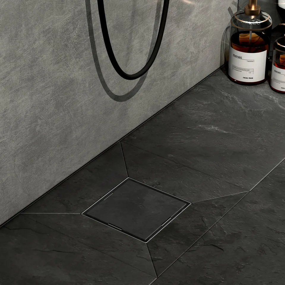 emke-fd3-caniveau-douche-inox-carr-noir-mat image 1