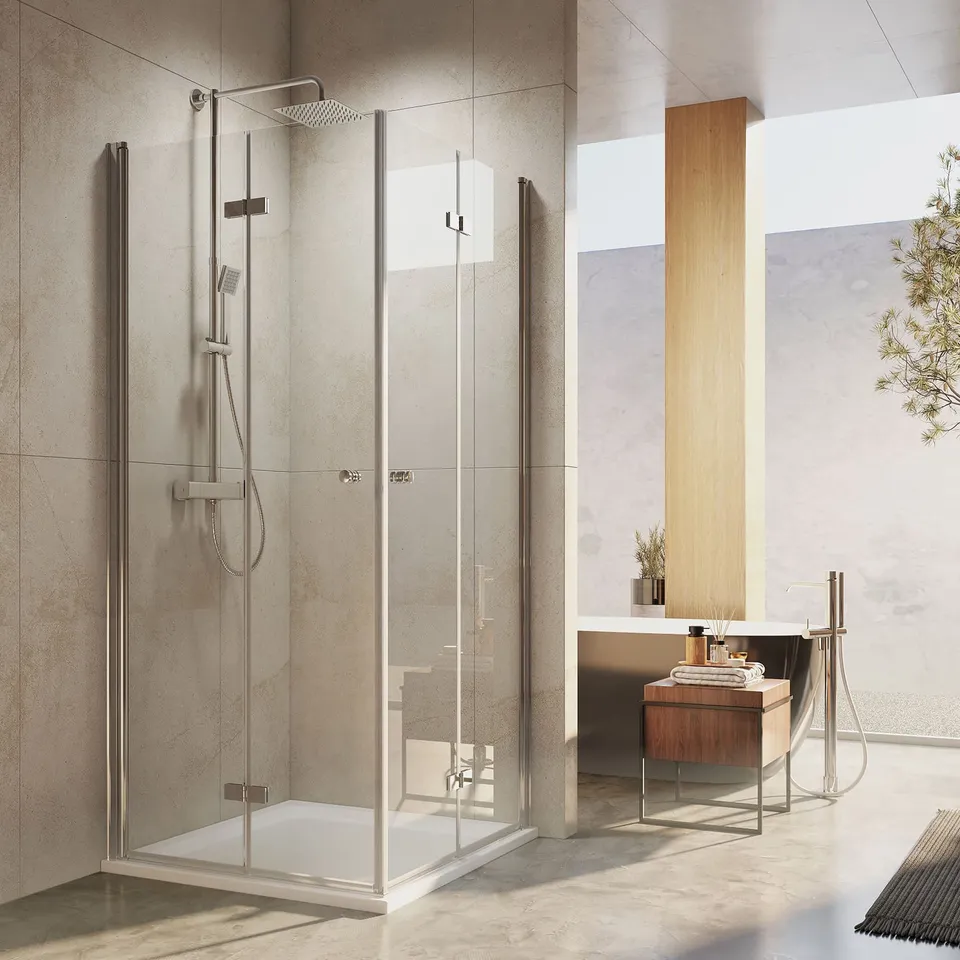 emke-cabine-de-douche-double-porte-pliante-90x185-cm image 1