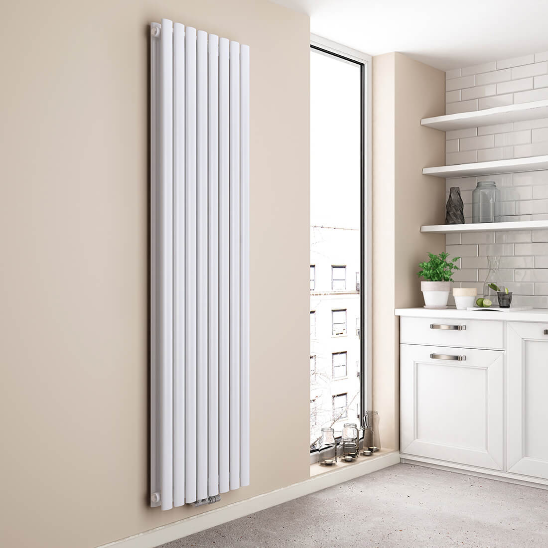 emke-radiateur-eau-chaude-vertical-blanc-180x60-double image 3