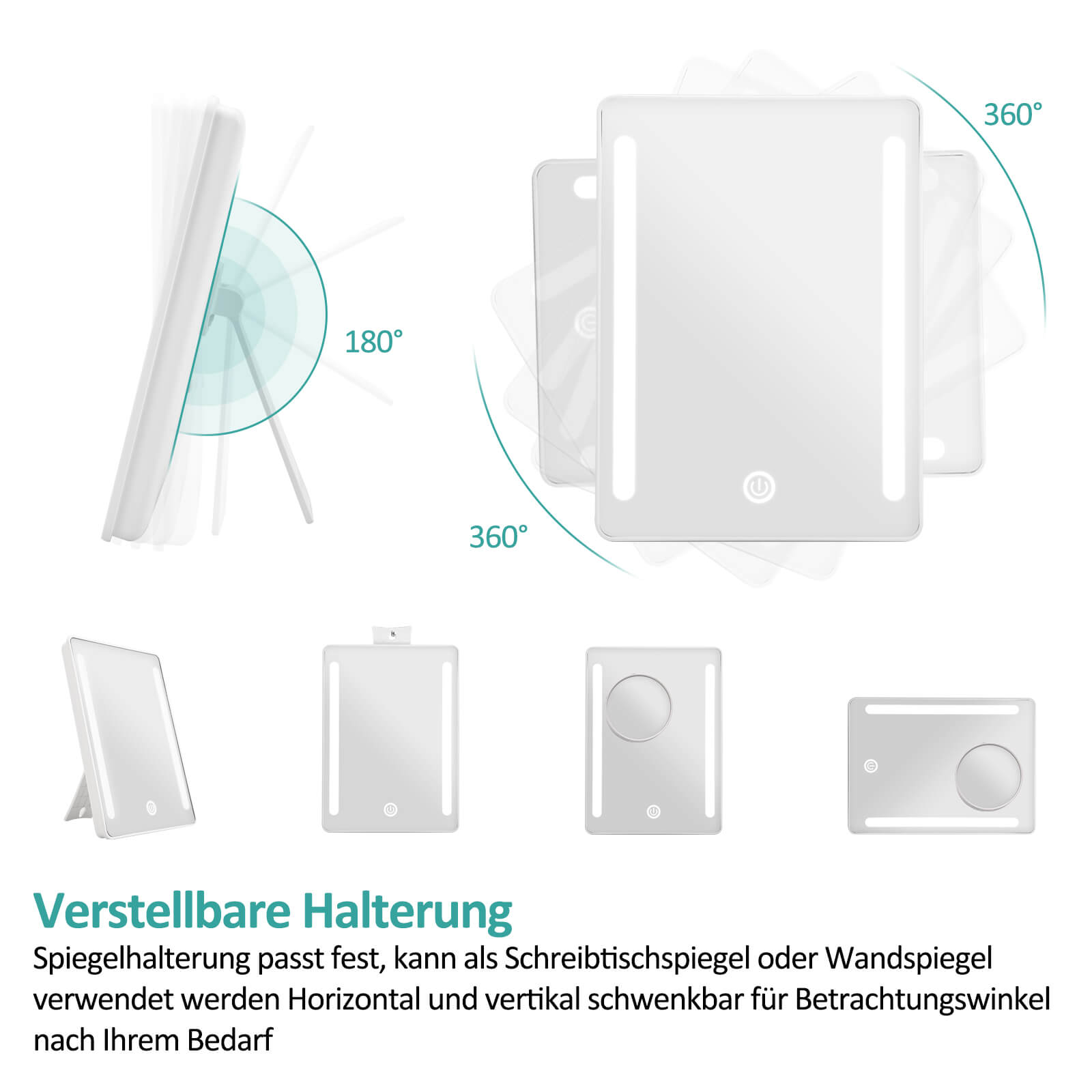 emke-cm03-miroir-grossissant-led-3x-usb-6000k image 6