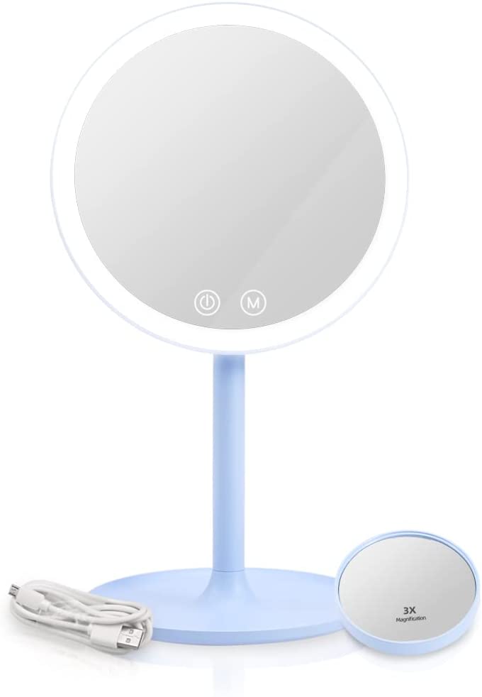 emke-miroir-grossissant-led-1x-3x-rose-rechargeable image 7