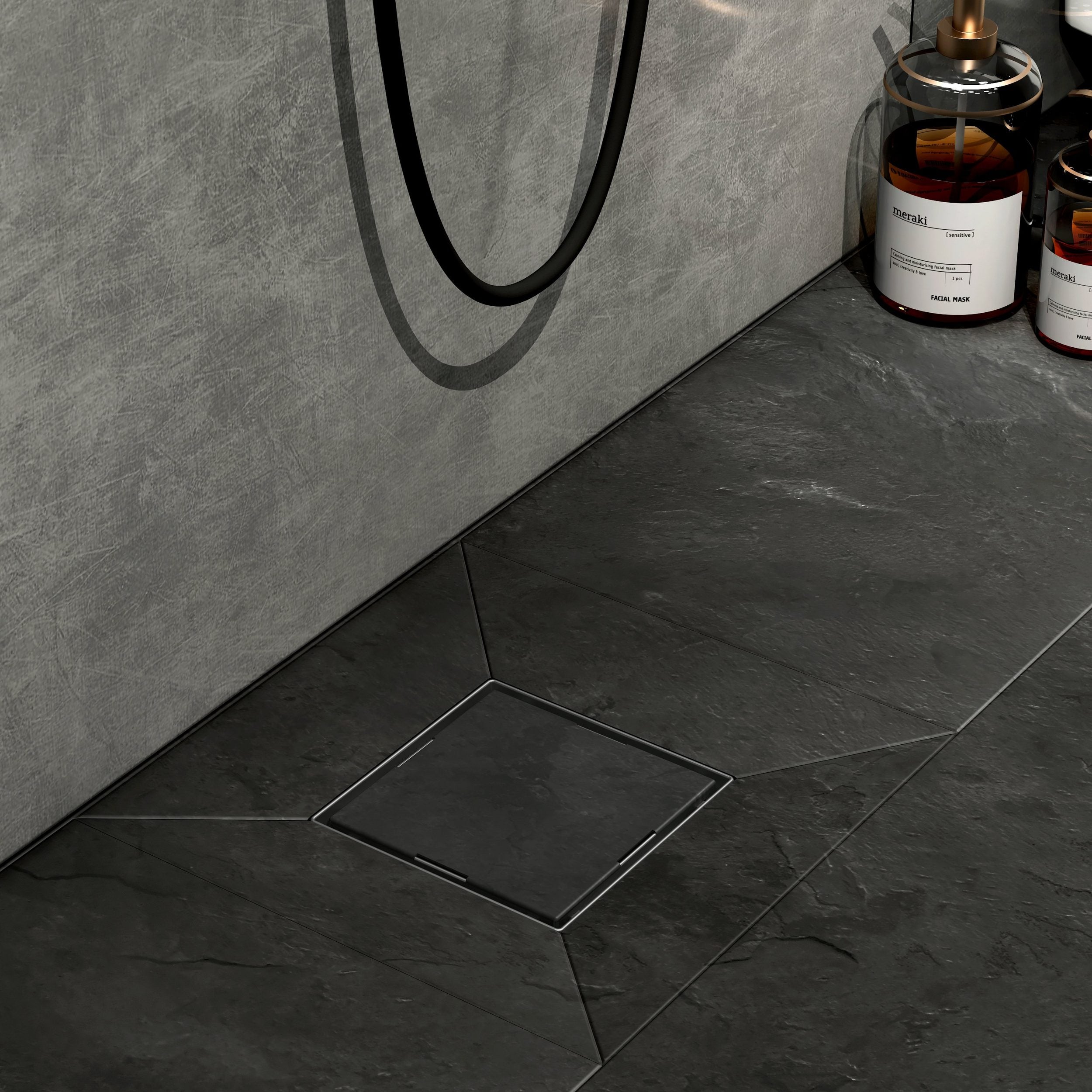 emke-fd3-caniveau-douche-inox-carr-noir-mat image 1