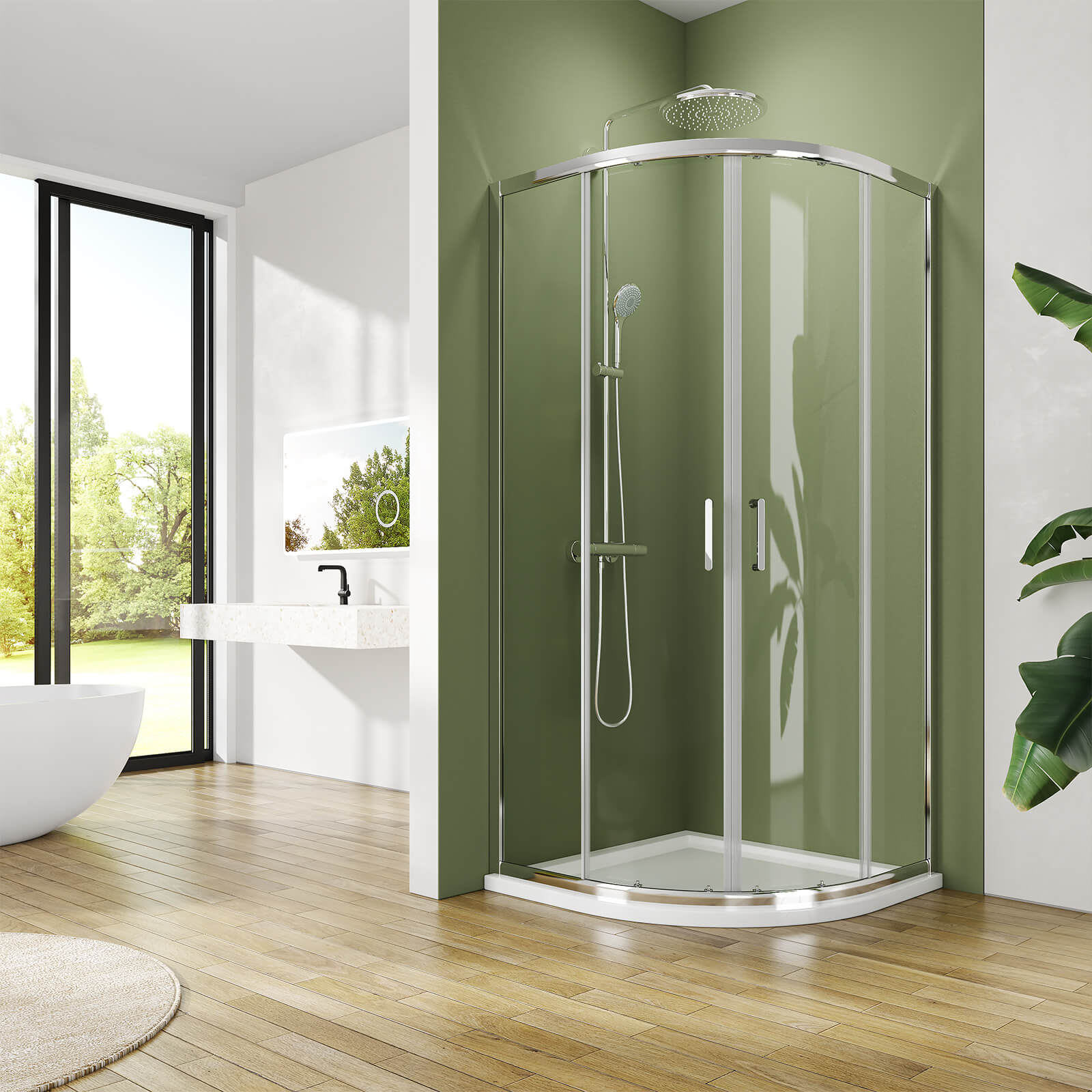 emke-cabine-de-douche-quart-de-cercle-80x80x185-cm image 3