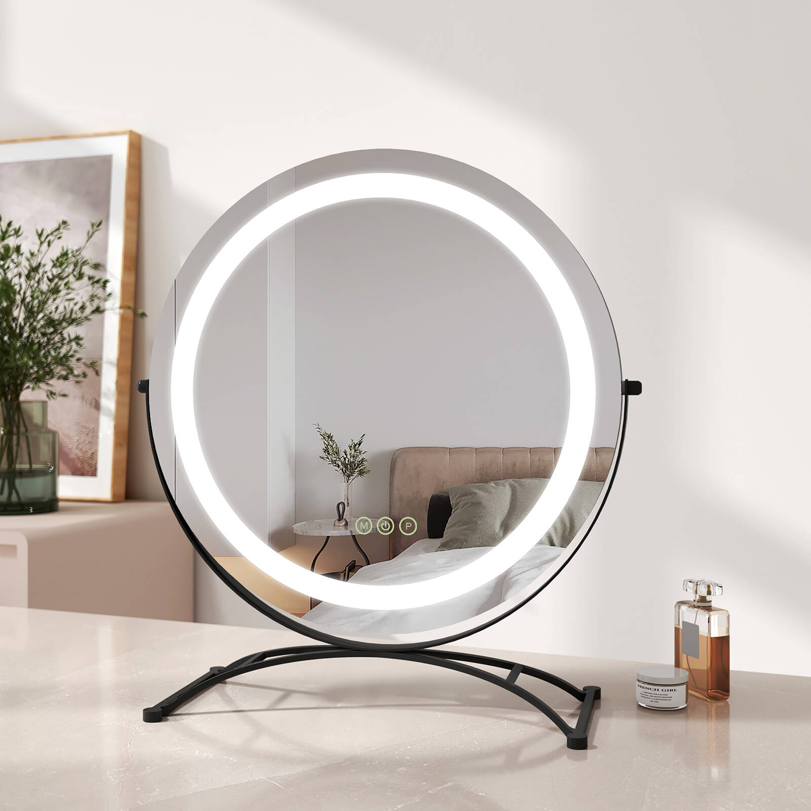 emke-cm07-miroir-grossissant-led-40-blanc-variateur image 4