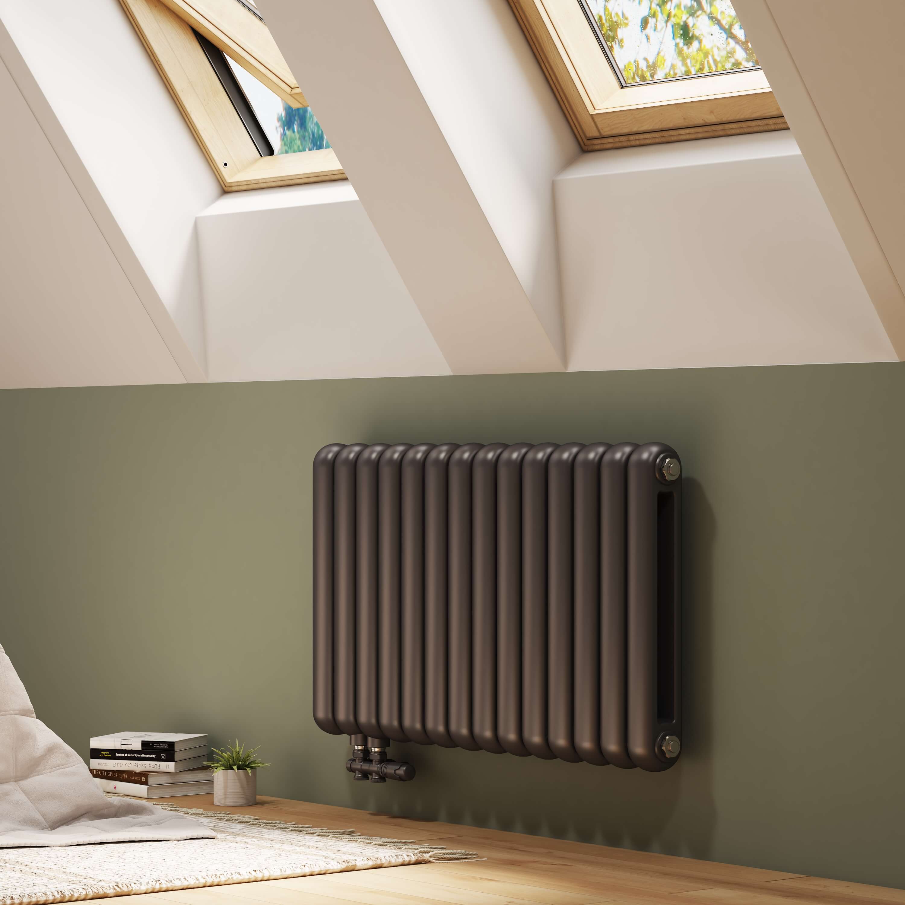 emke-radiateur-eau-chaude-rond-double-anthracite-55x100 image 2
