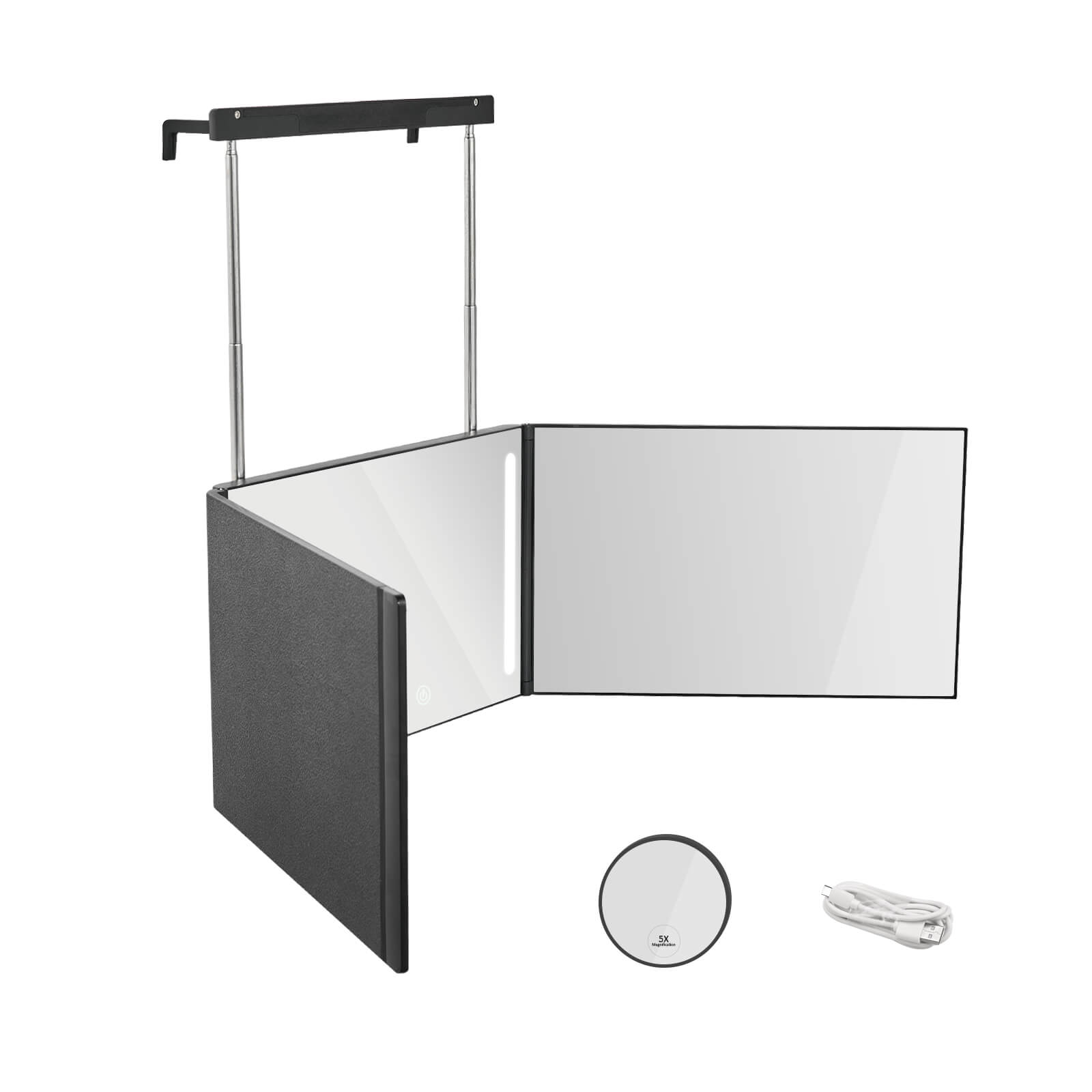 emke-cm04-miroir-grossissant-lumineux-5x-noir-pliable image 1