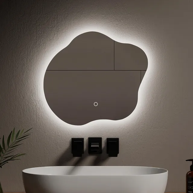 emke-lm31-miroir-lumineux-sans-cadre-50x45-trois-blancs image 1