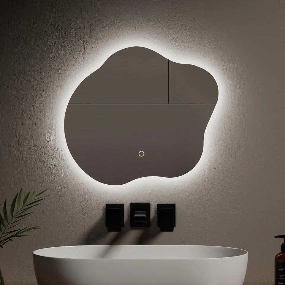 emke-lm31-miroir-lumineux-sans-cadre-50x45-trois-blancs image 1