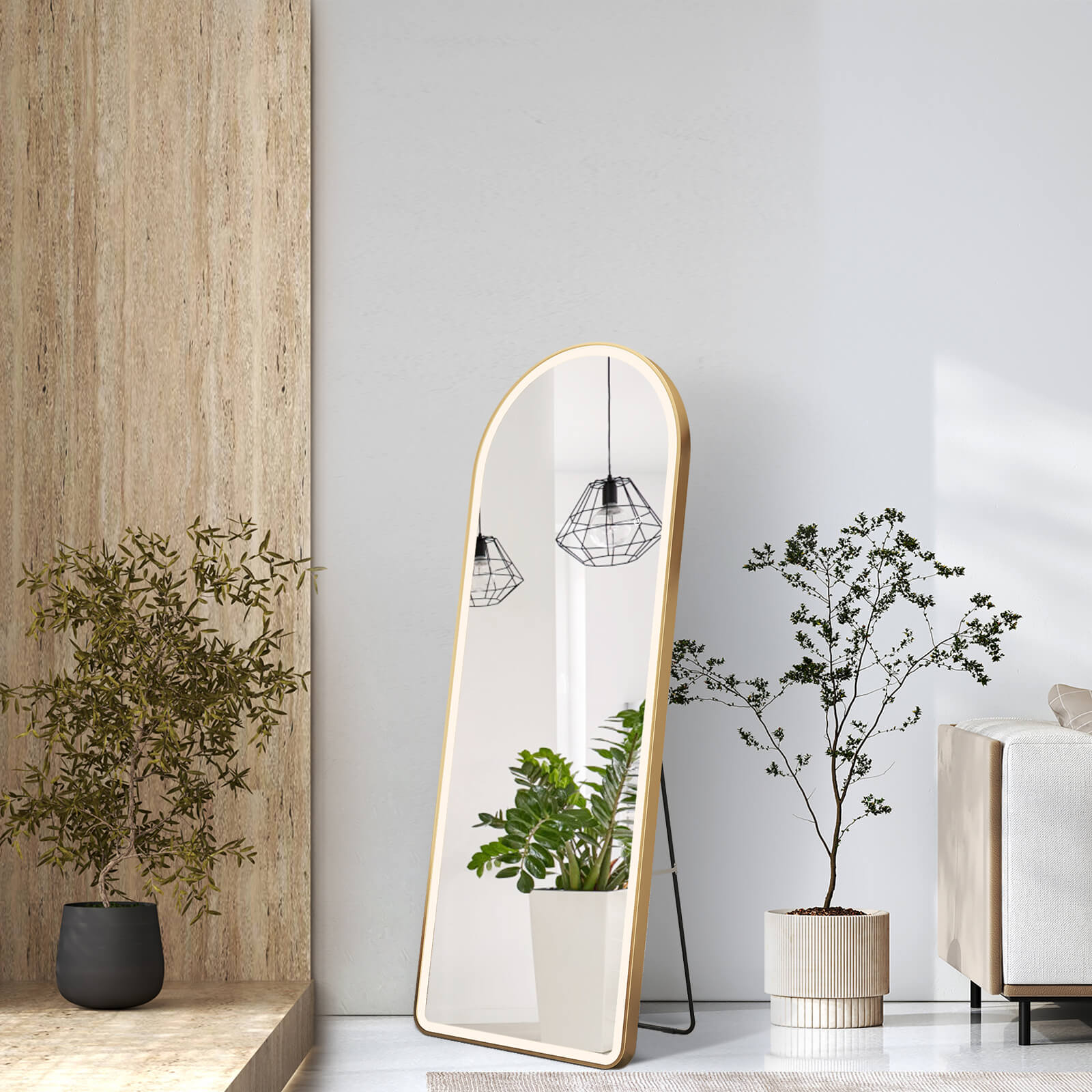 emke-miroir-sur-pied-fm06-miroir-led-noir-160x60 image 2