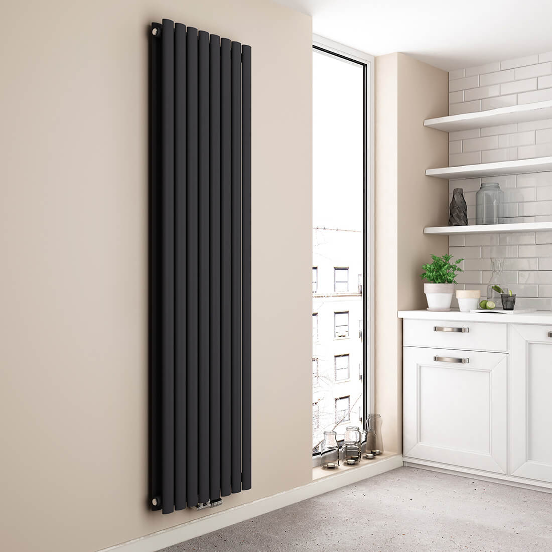 emke-radiateur-eau-chaude-vertical-blanc-180x60-double image 4