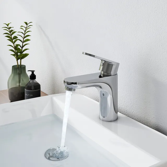emke-f02-robinet-lavabo-chrome-sans-vidage image 1