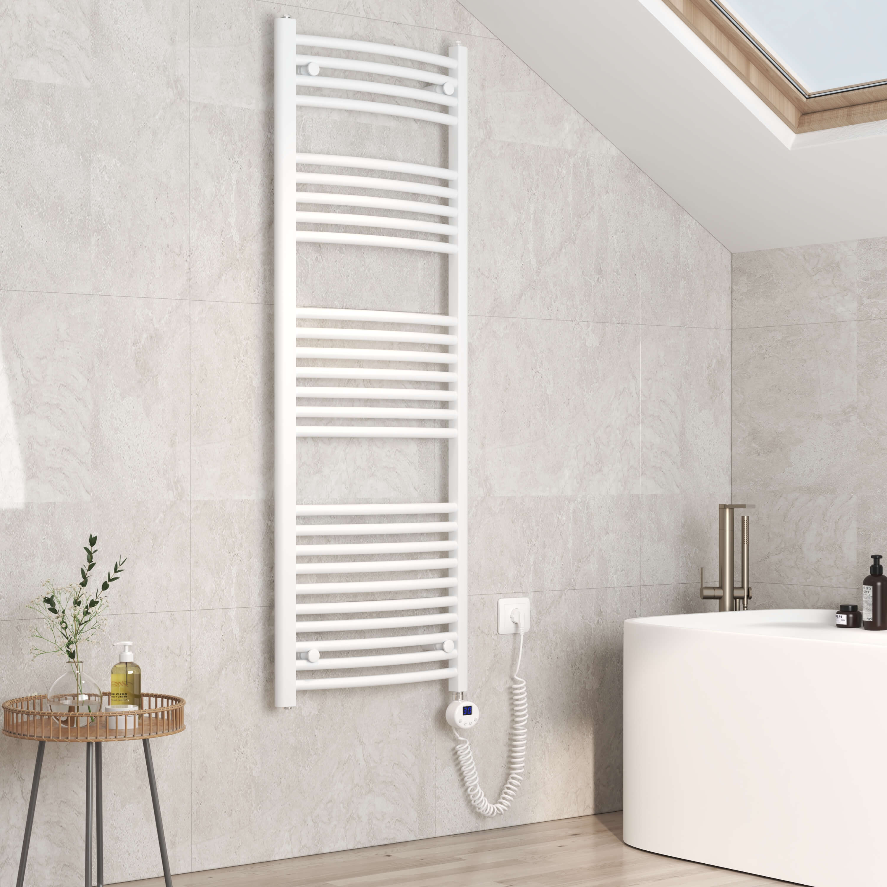 emke-pctr-s-che-serviette-lectrique-blanc-120x60-thermostat image 2