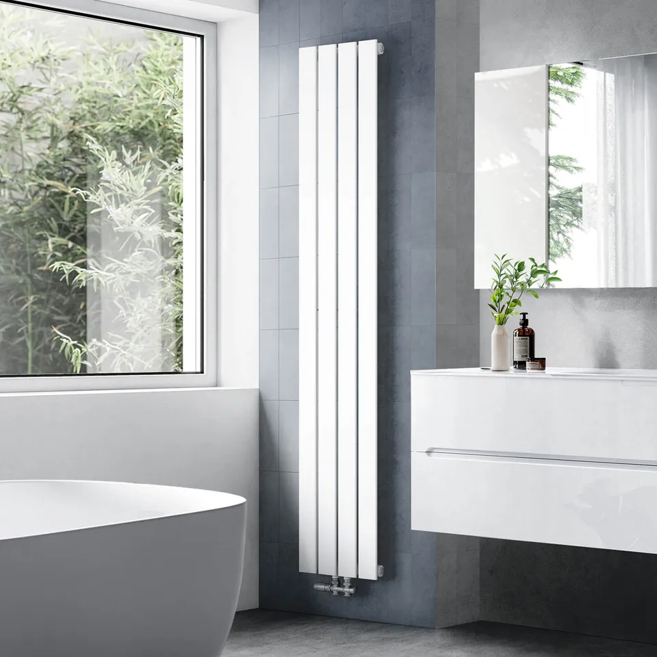 emke-radiateur-vertical-eau-chaude-blanc-180x30-monocouche image 1