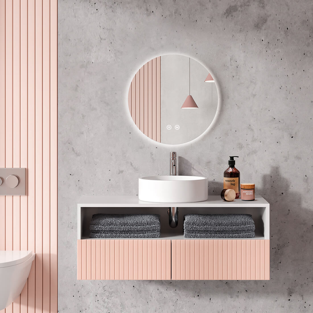 emke-olm03-miroir-led-salle-de-bain-rond-80-cm-tactile-3-couleurs image 7