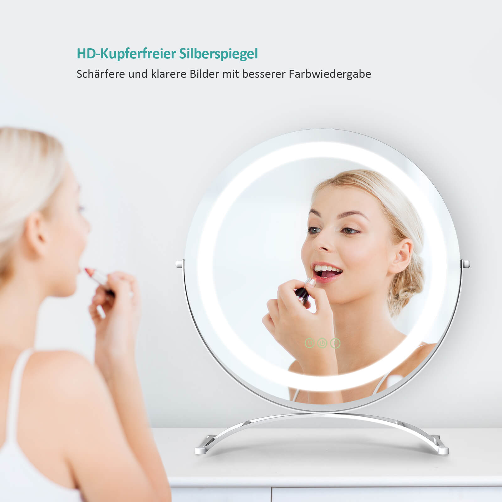 emke-cm07-miroir-grossissant-led-40-blanc-variateur image 8