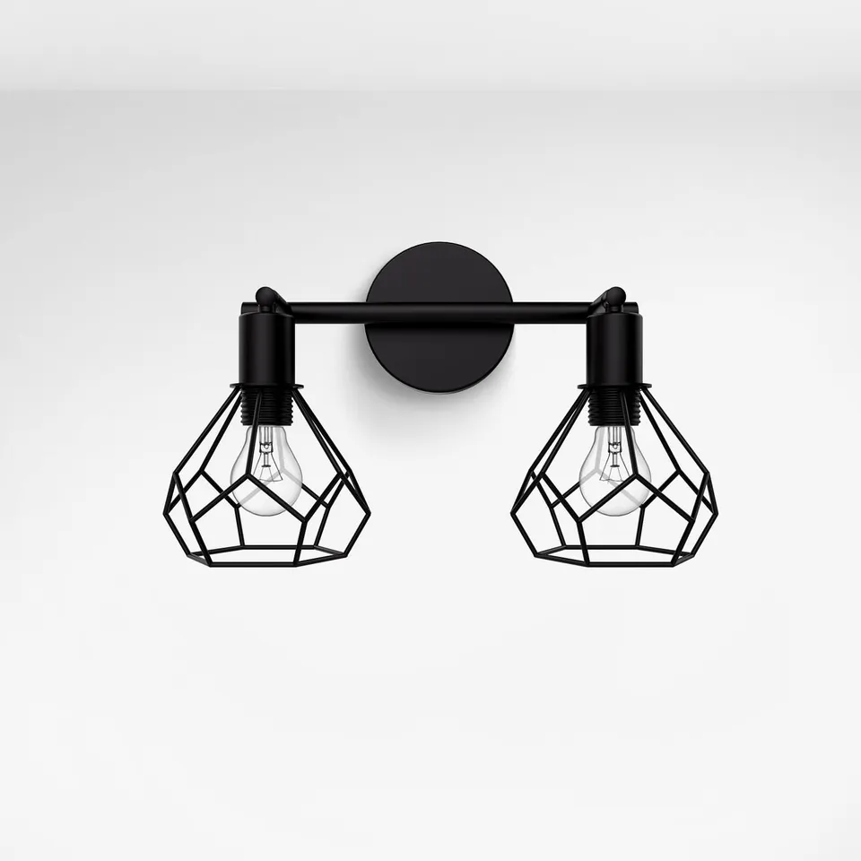 emke-l25a2bl-plafonnier-applique-noir-2-lampes image 1