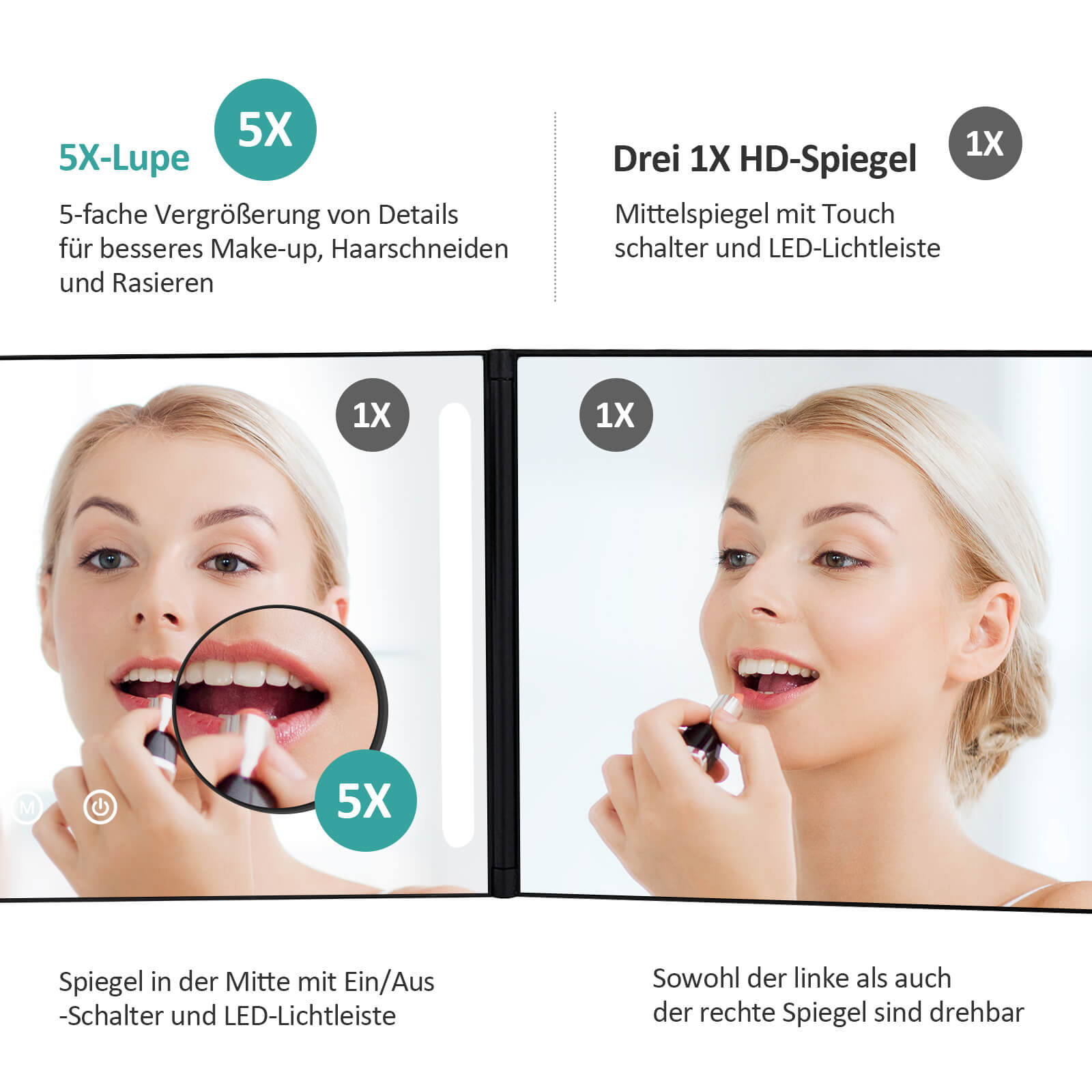 emke-cm04-miroir-grossissant-lumineux-5x-noir-pliable image 7