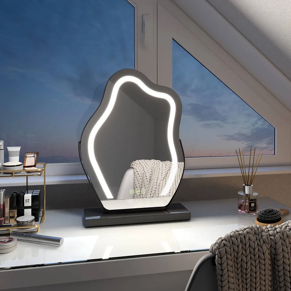 emke-cm14-miroir-maquillage-led-noir-30x40-cm image 1