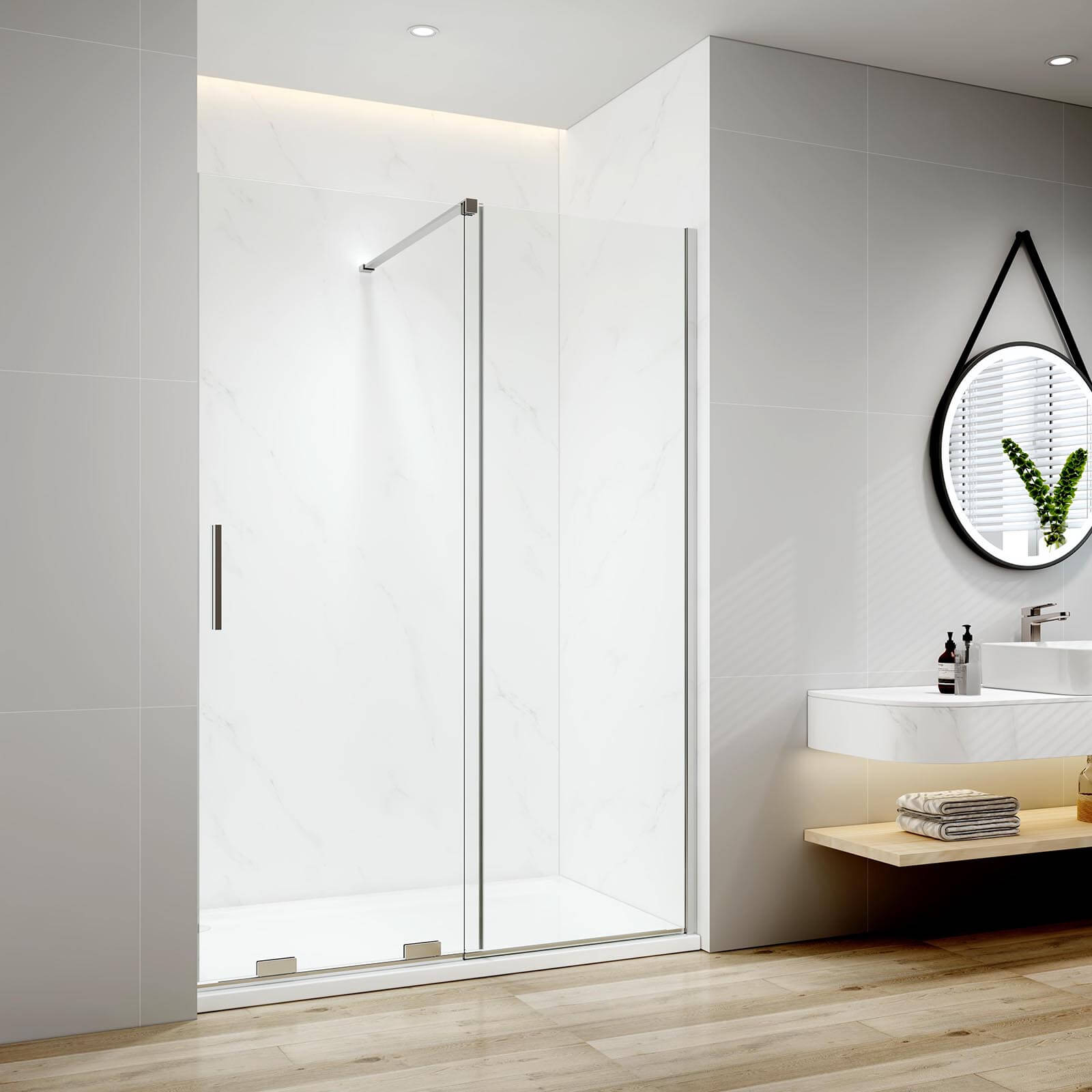 emke-cabine-de-douche-porte-coulissante-140x195-noir image 3